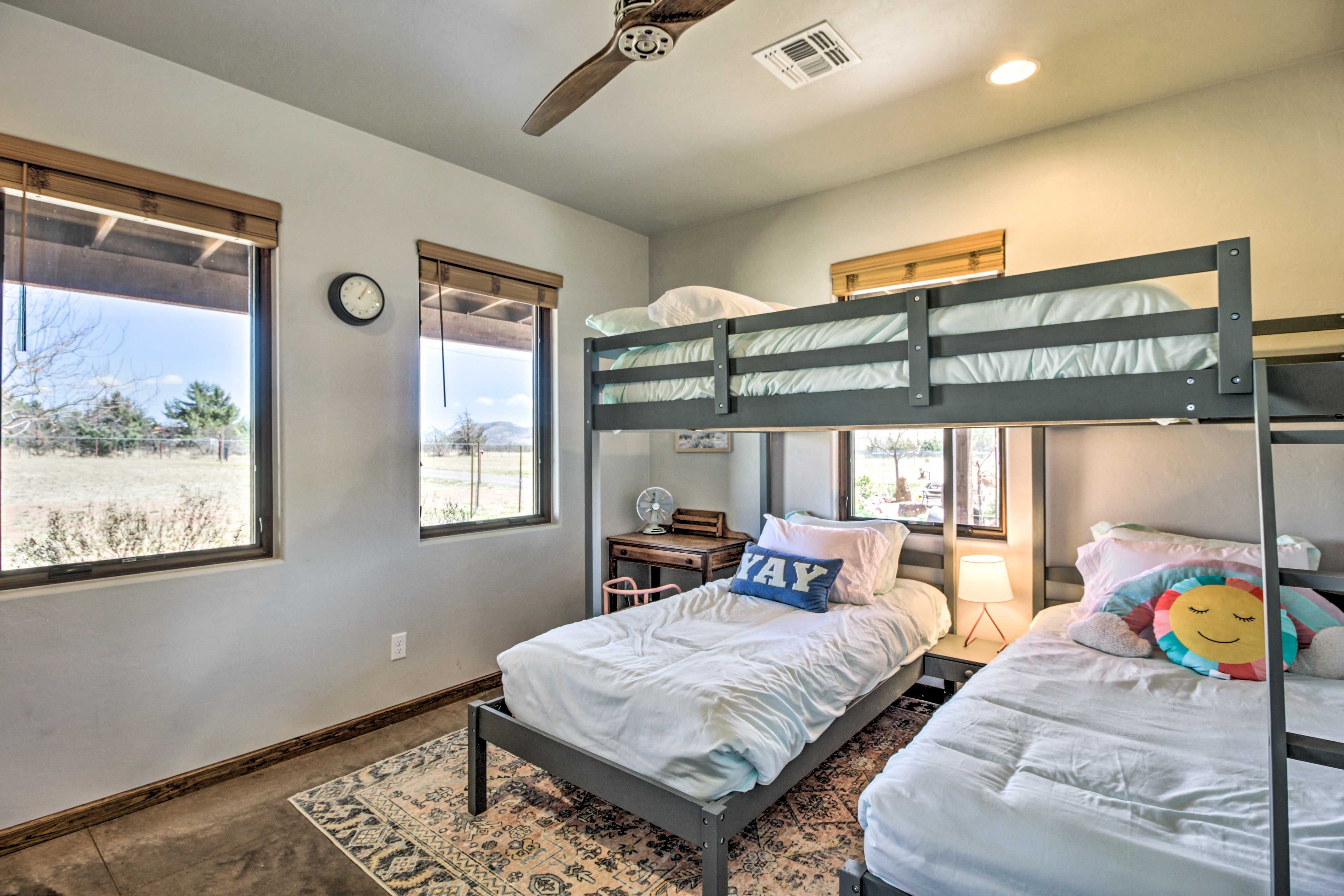 Bedroom 3 | Lofted Full Bed | 2 Twin Beds