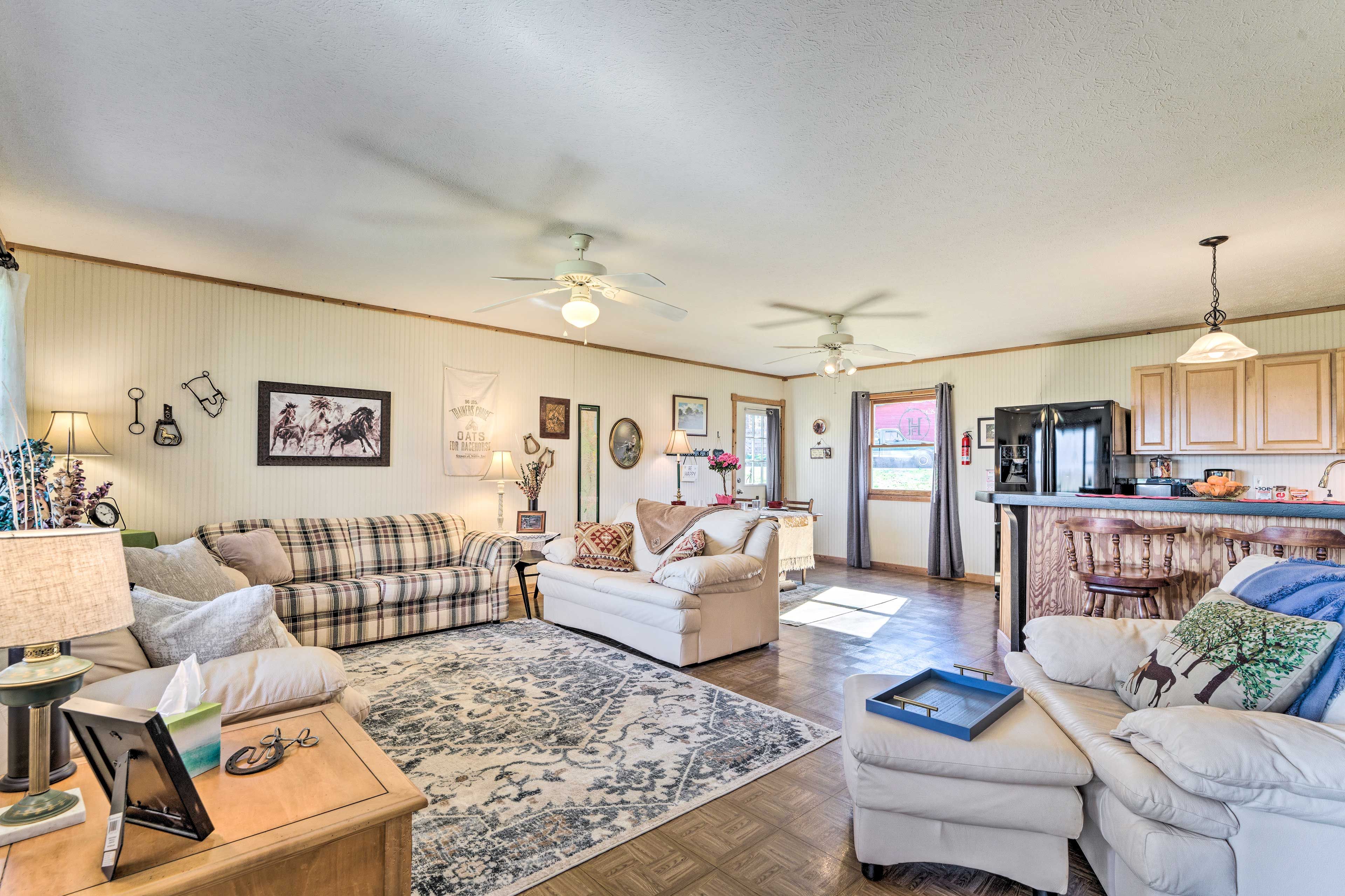 Interior | Open Floor Plan | Window A/C Units