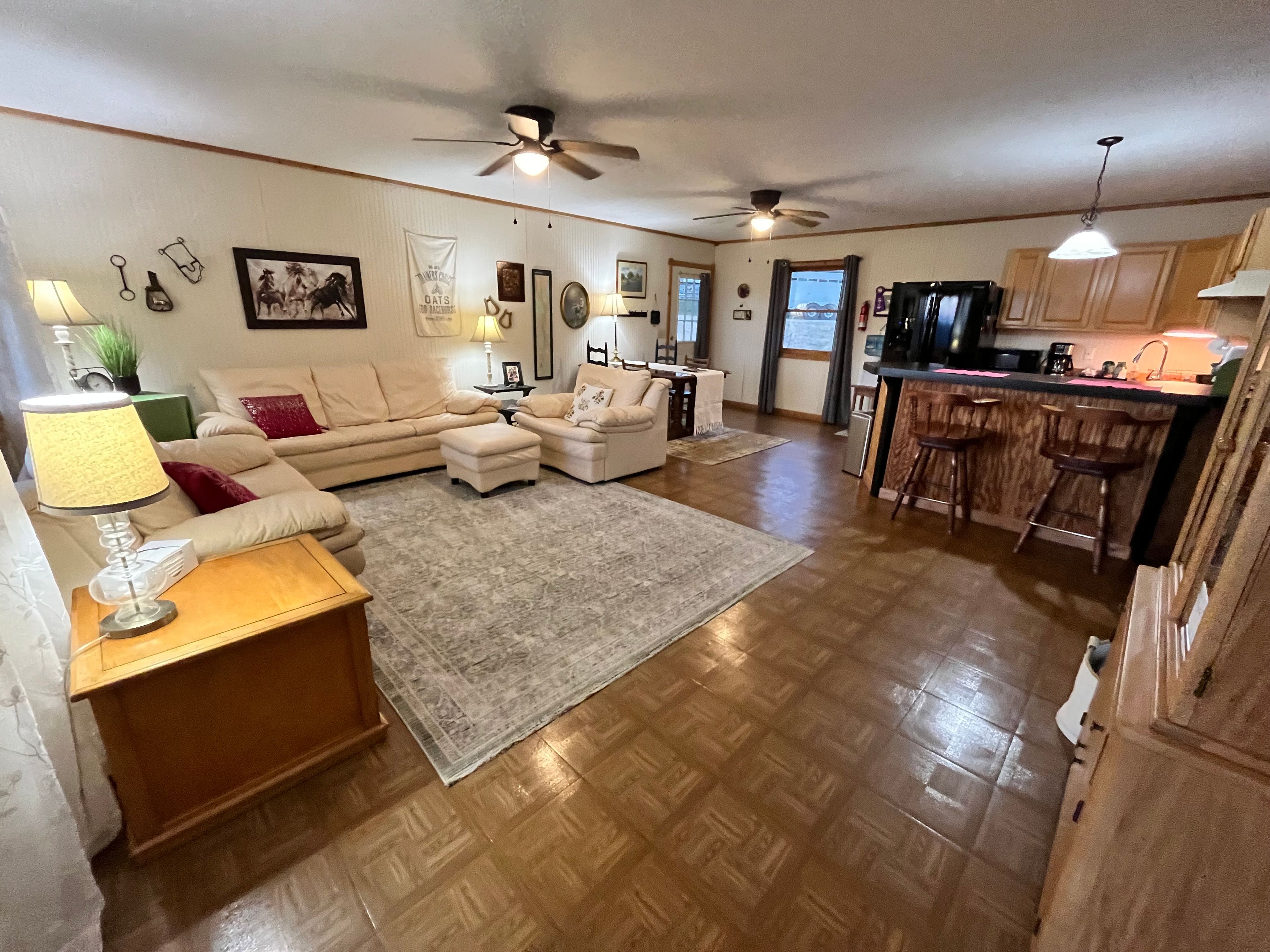 Interior | Open Floor Plan | Window A/C Units