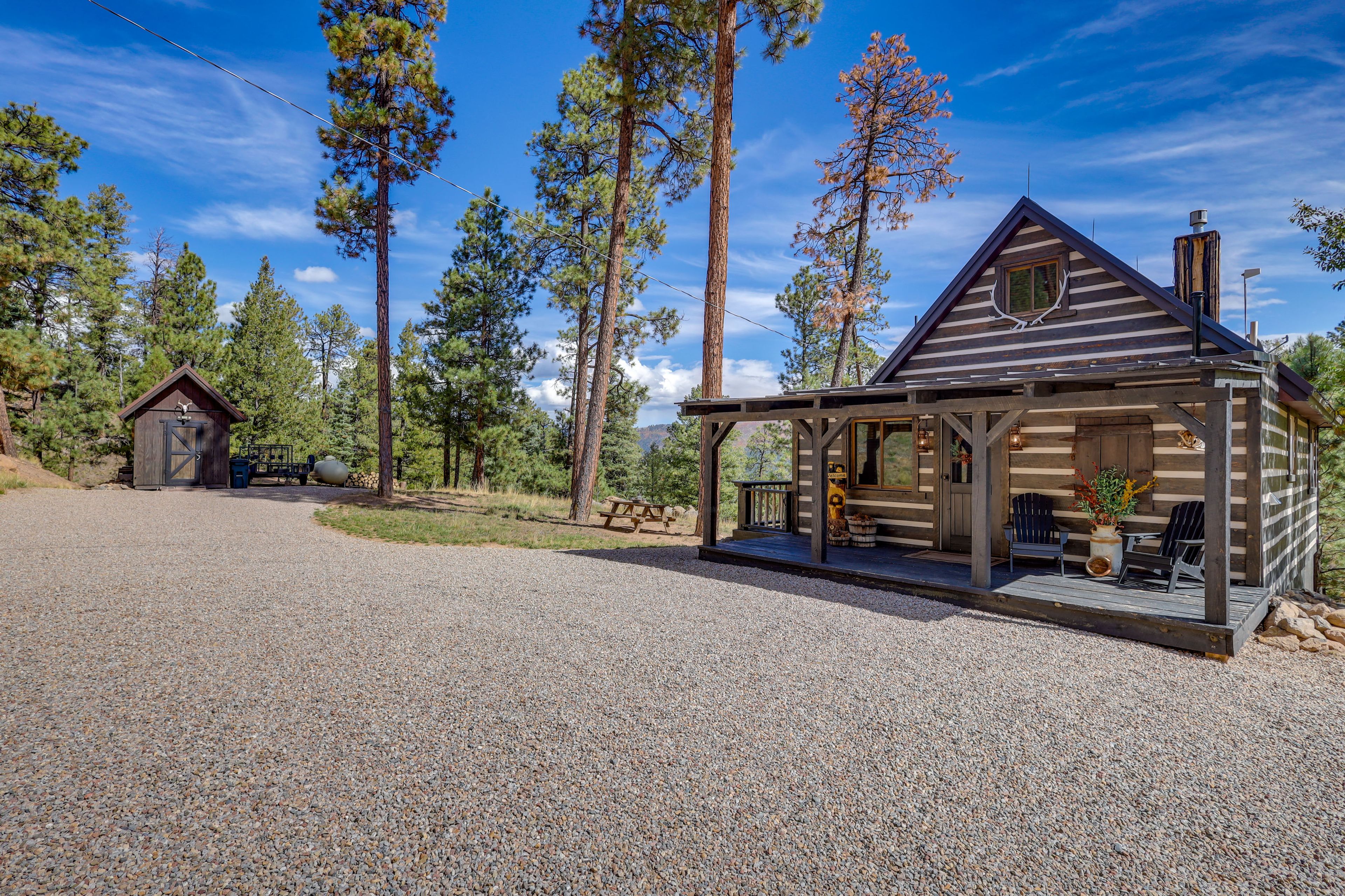 Jemez Springs Vacation Rental | 1BR | 1BA | 1,200 Sq Ft | Stairs Required