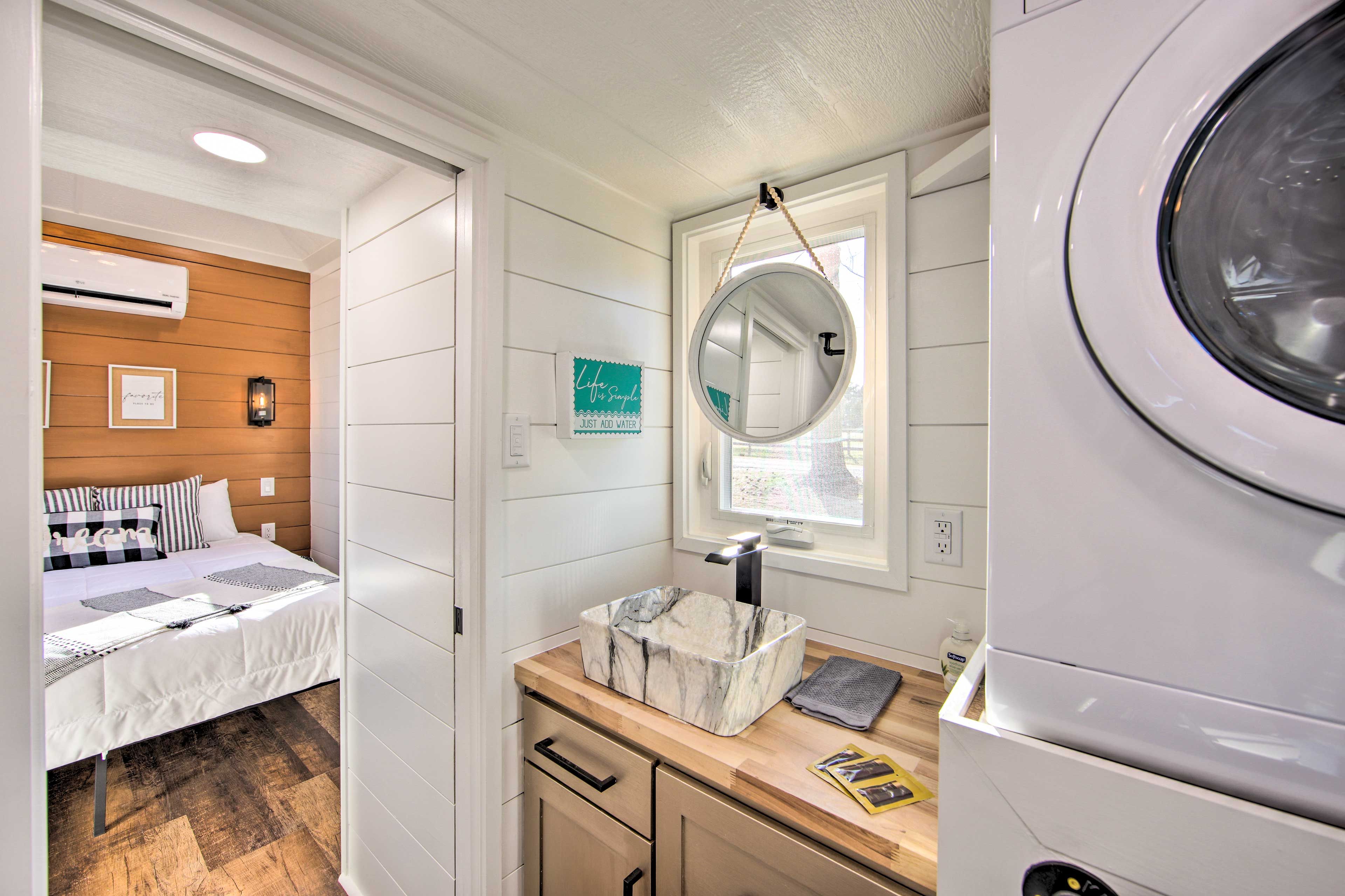 Bathroom Sink | In-Unit Washer & Dryer