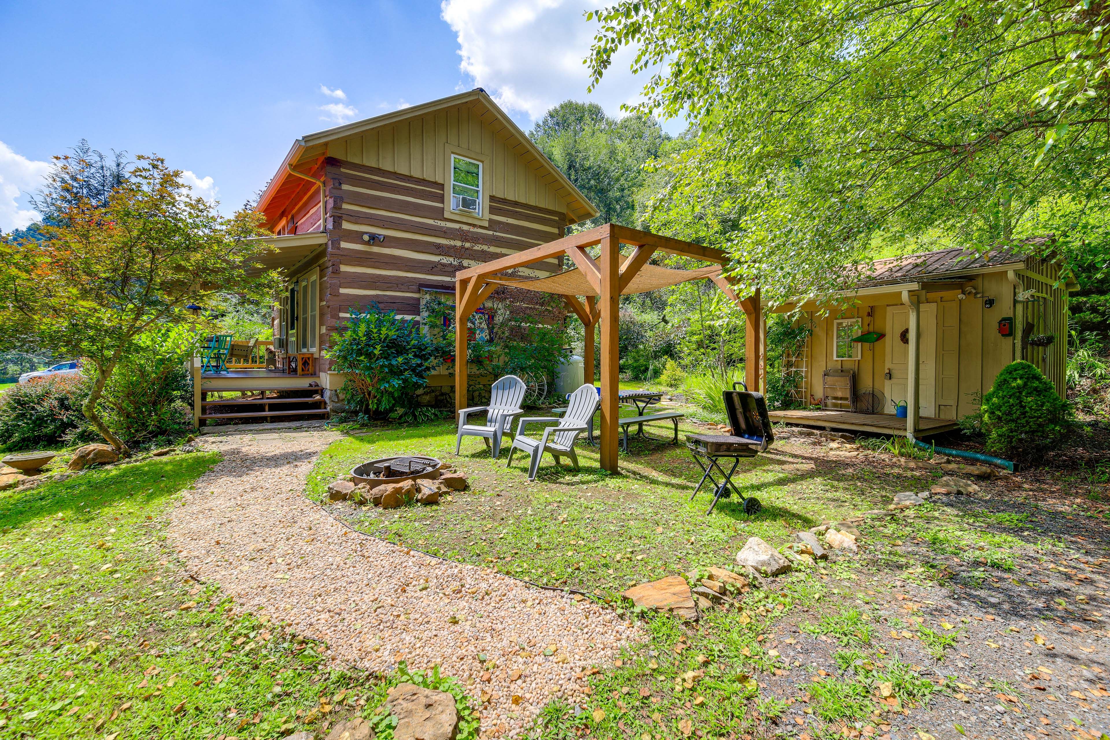 House Exterior | 2 Stories | Riverfront Location | Fire Pit