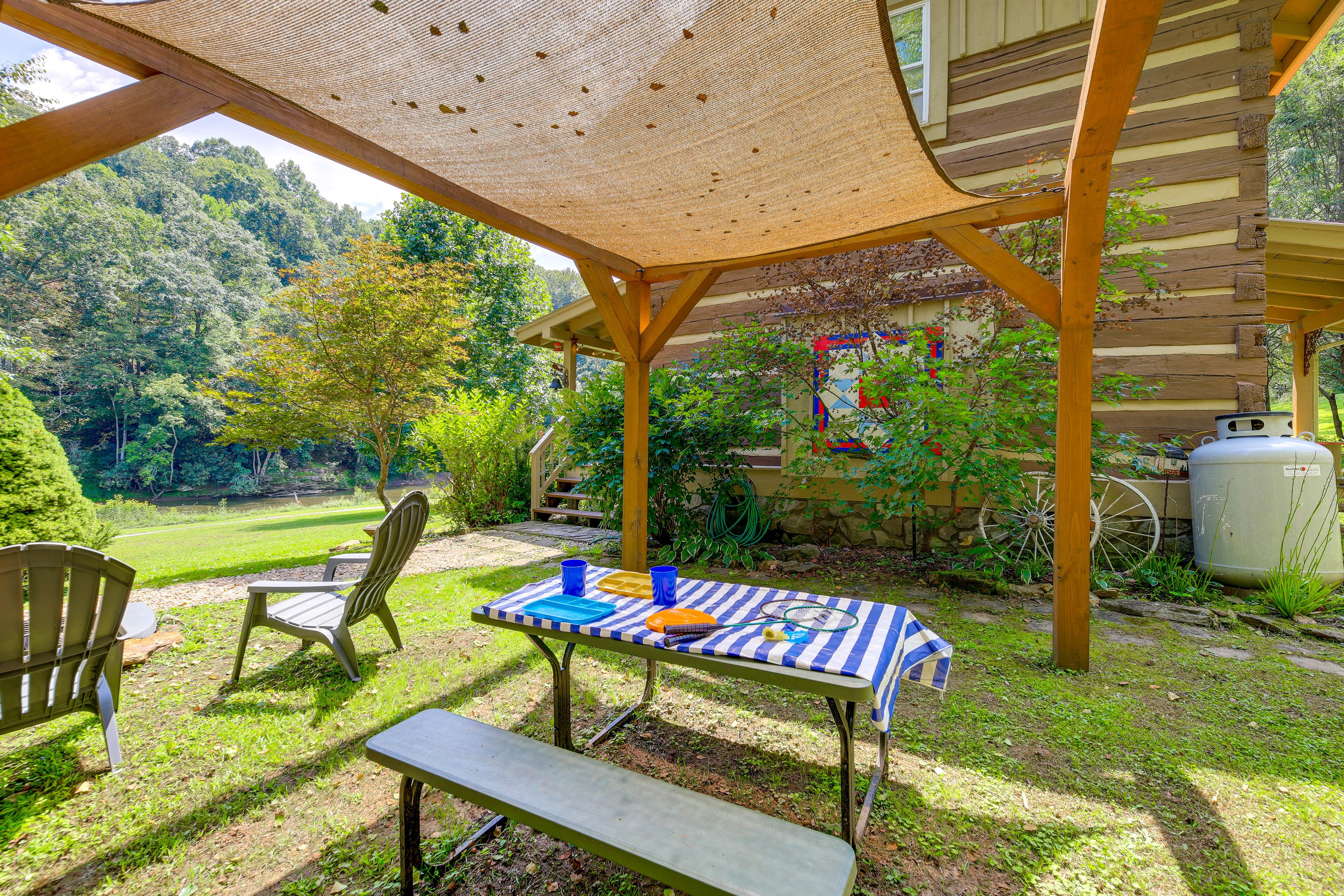 Covered Picnic Area | Fire Pit | Charcoal Grill