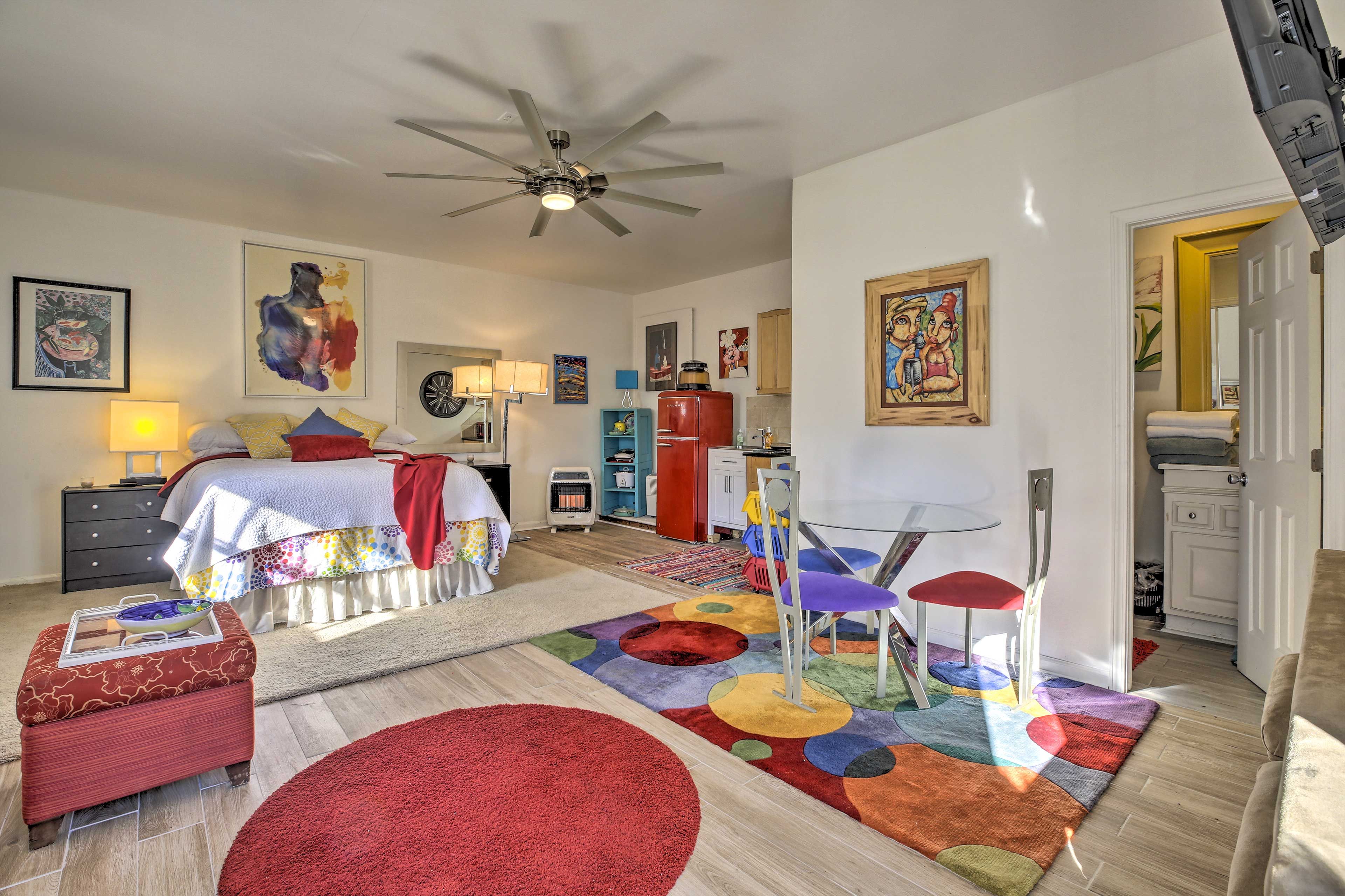 Lithonia Vacation Rental | Studio | 1BA | 447 Sq Ft | Step-Free Access