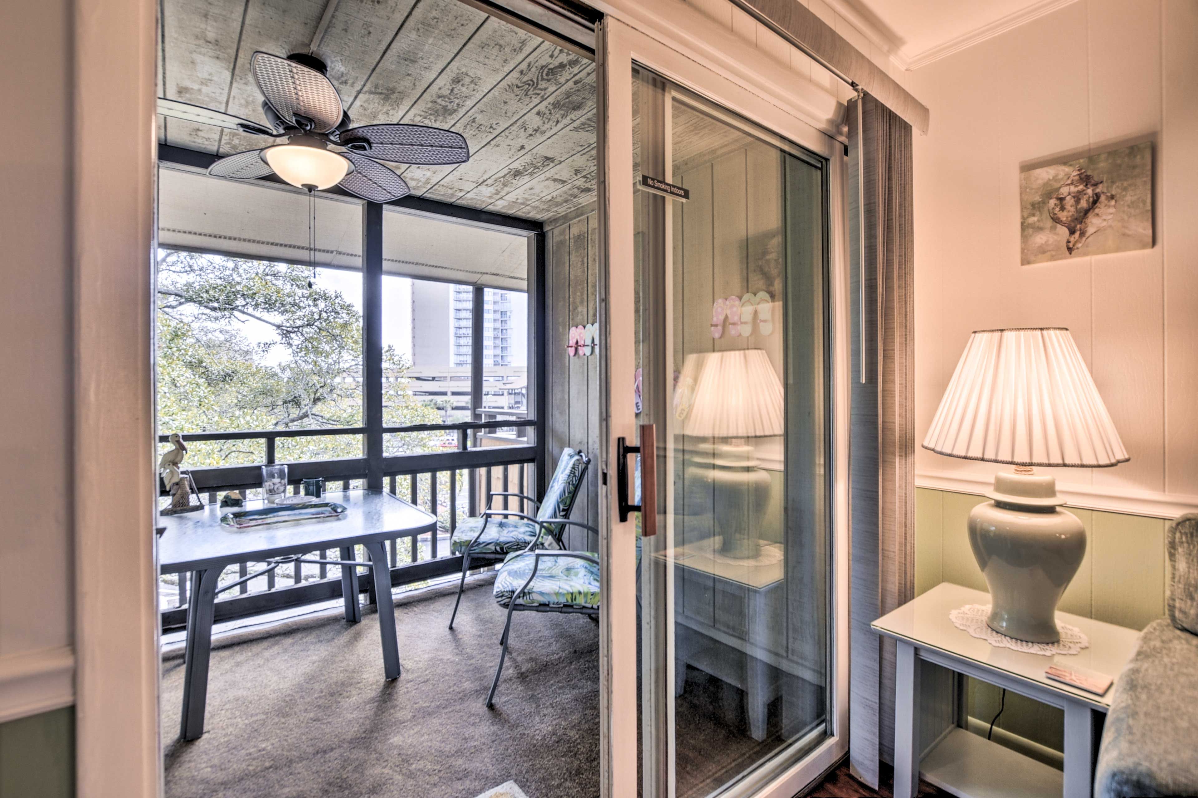 Private Screened-In Balcony