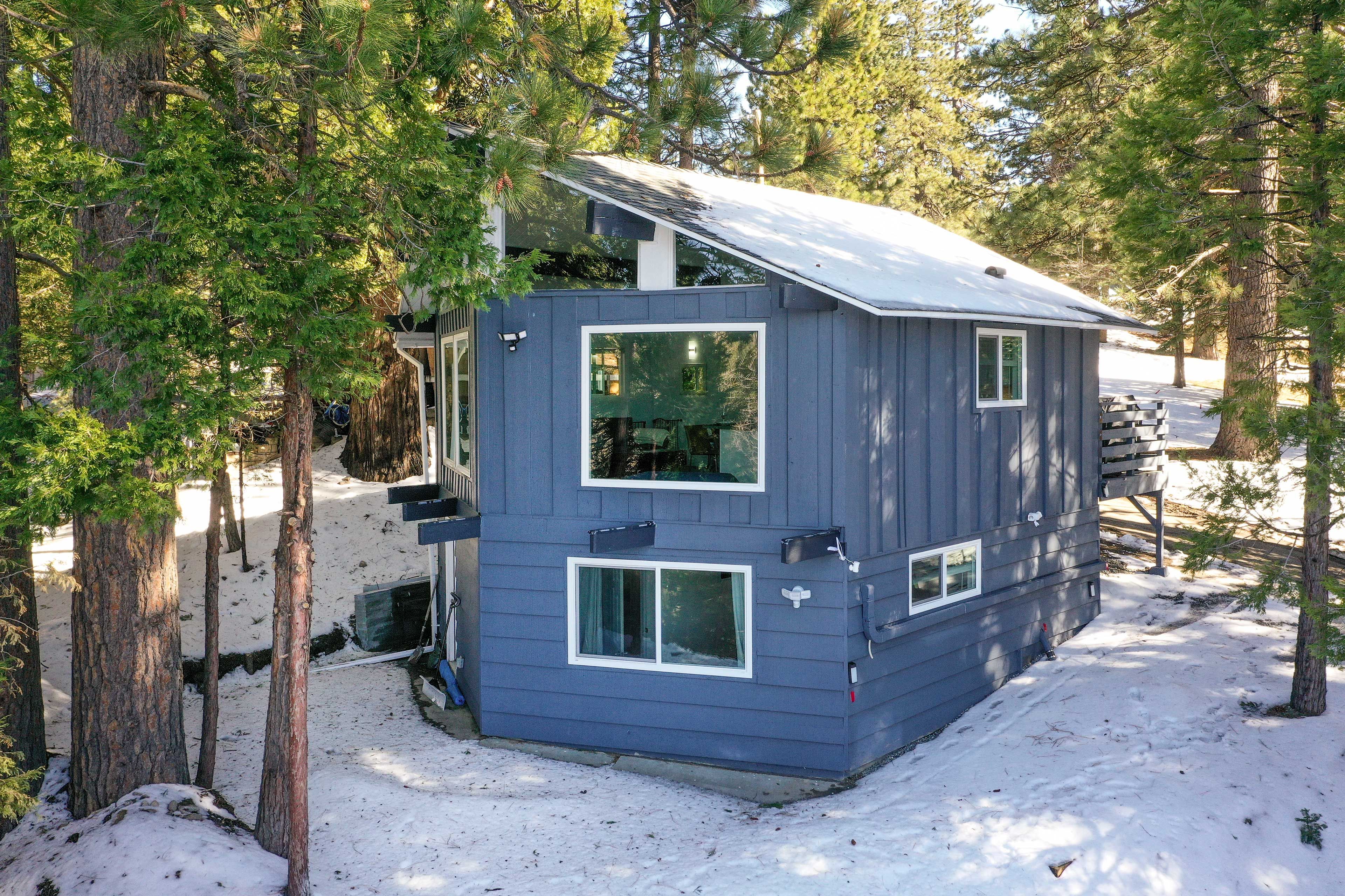 Cabin Exterior | Stairs Required to Access Cabin | Both Bedrooms on Ground Floor