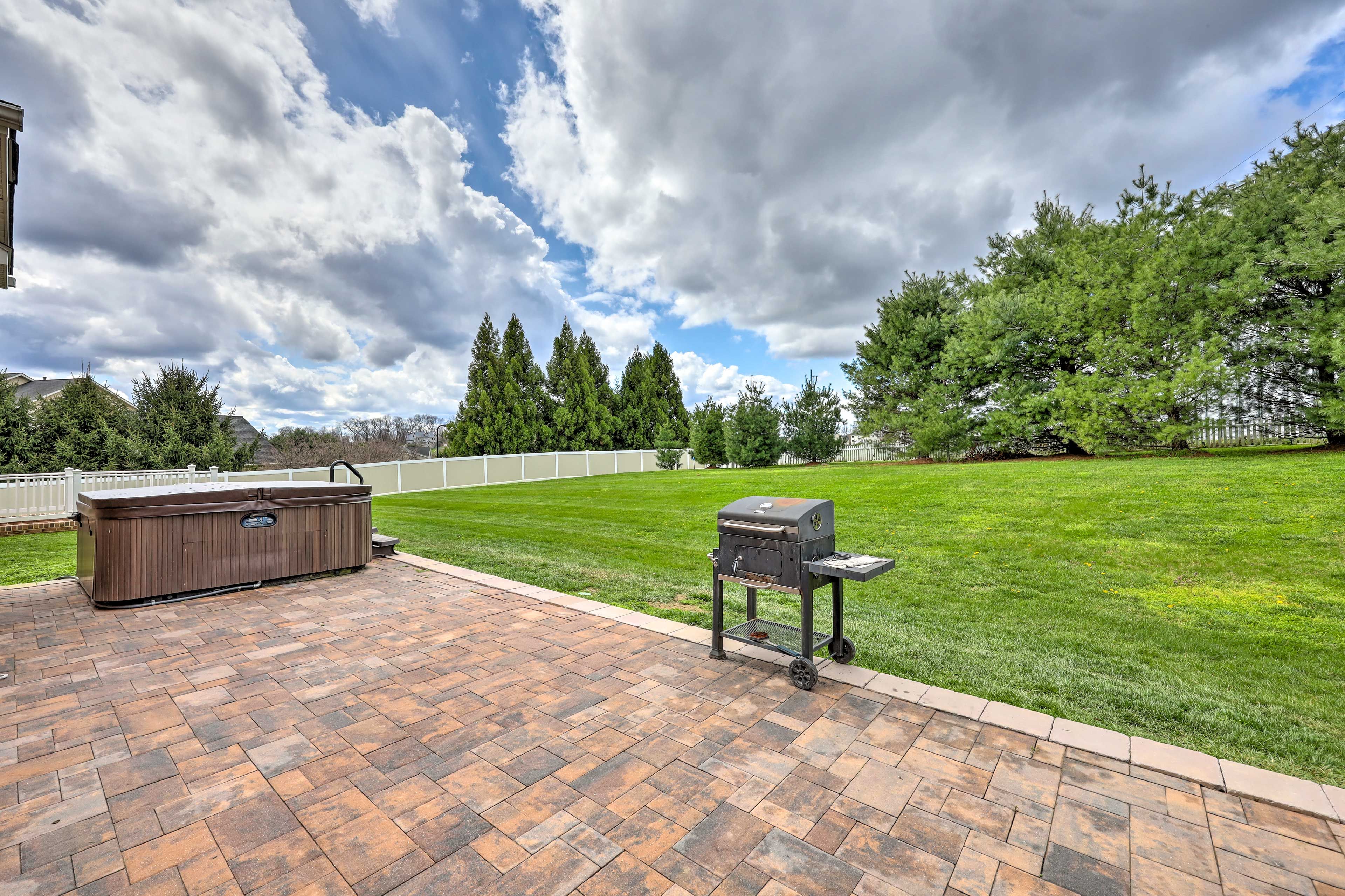 Outdoor Space | Private Hot Tub | Gas Grill