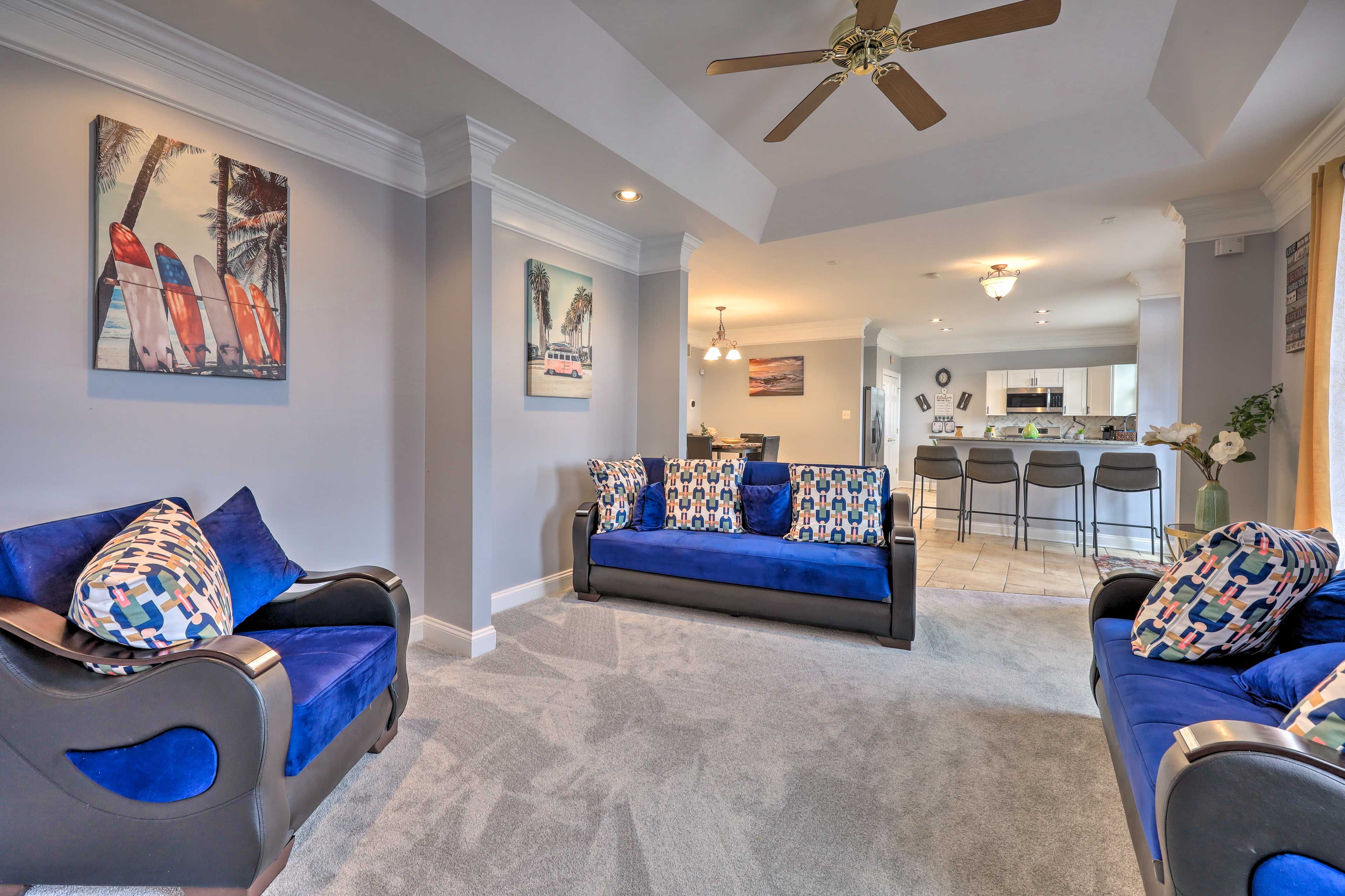 Dayton Vacation Rental | 2BR | 1.5BA | Access by Stairs