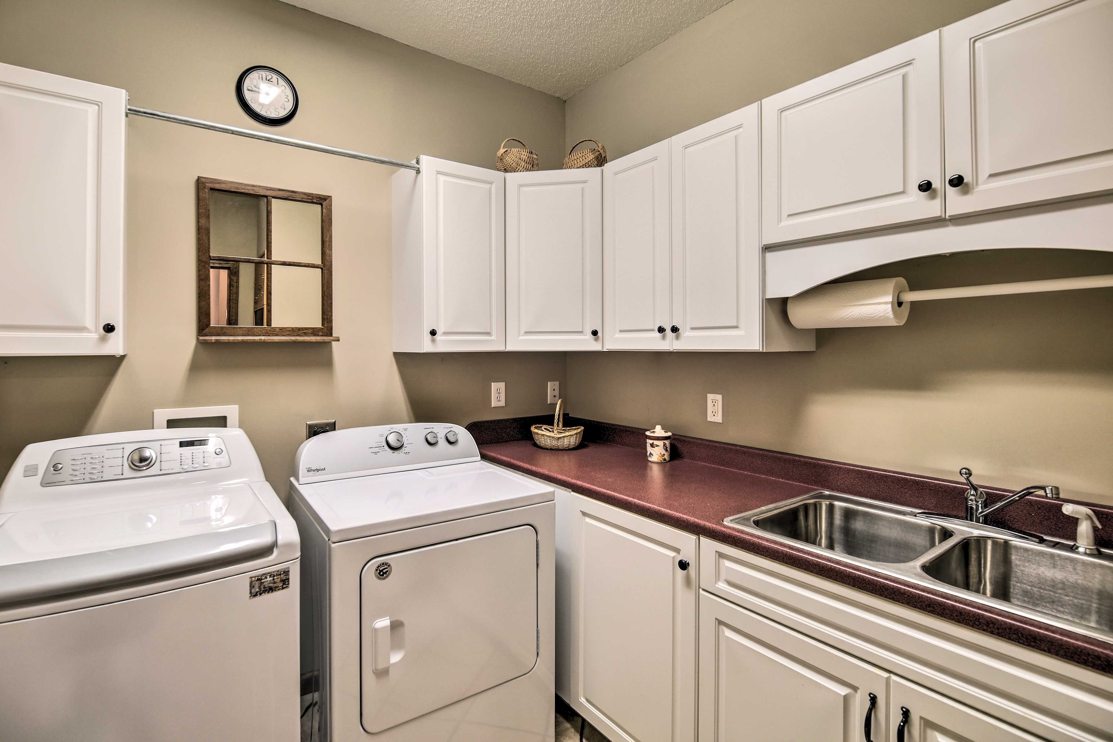 Laundry Area | Detergent Provided