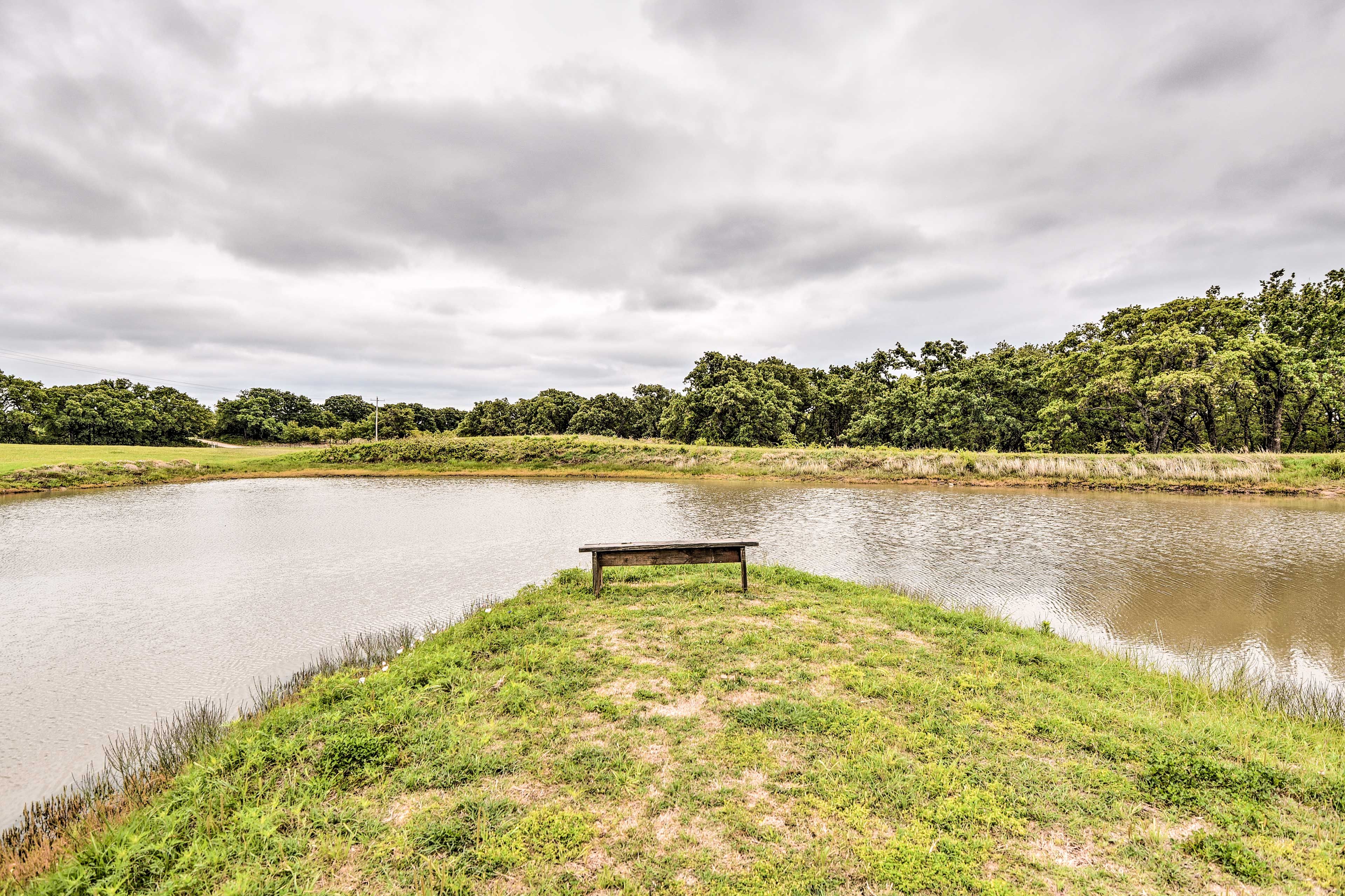 Cabin Studio Exterior | Catch/Release Pond On-Site
