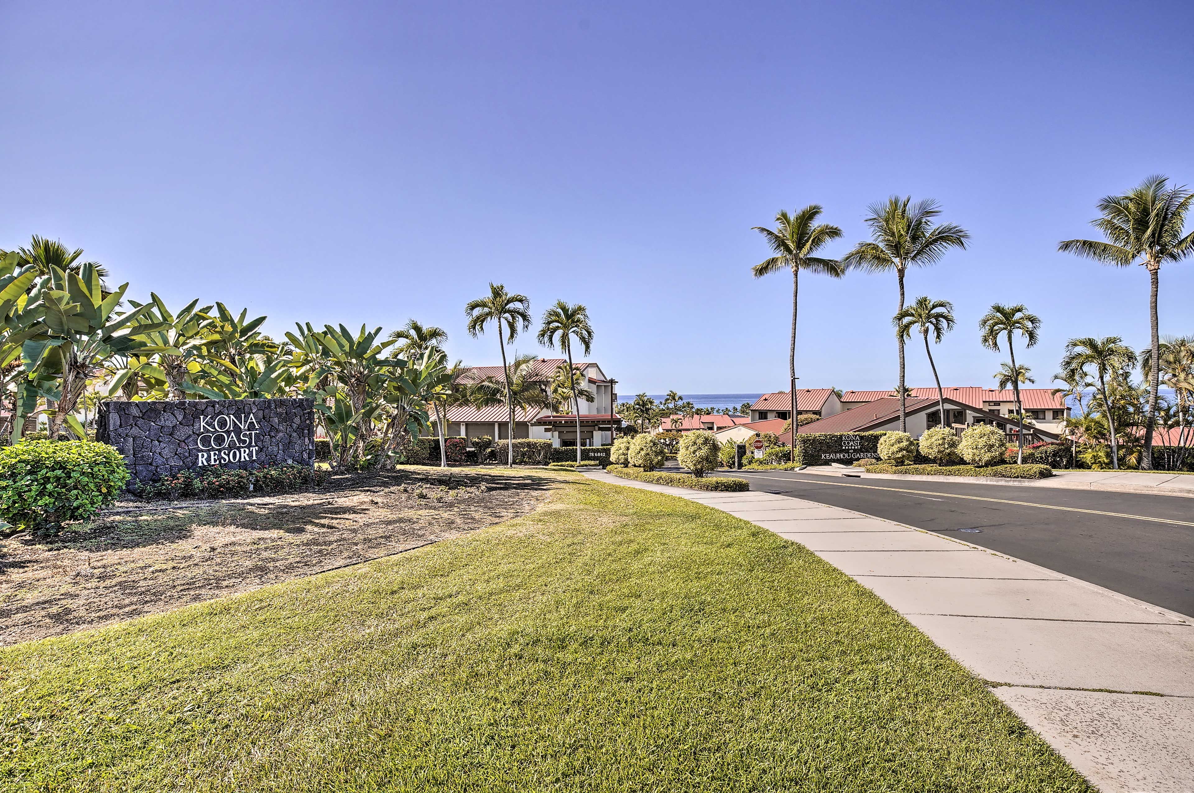 Community Entrance | Parking Available Behind Unit