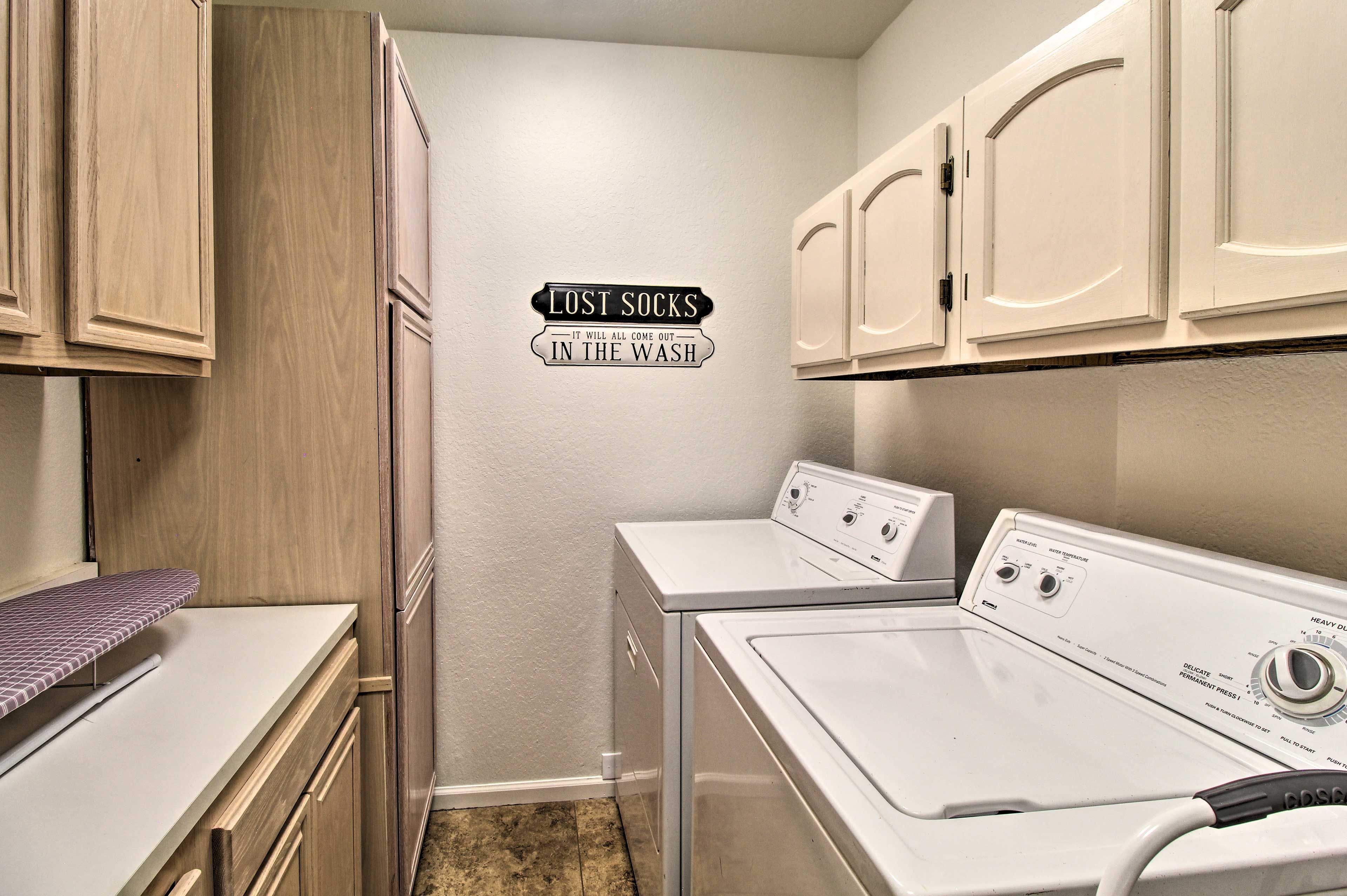 Washer & Dryer | Iron/Board