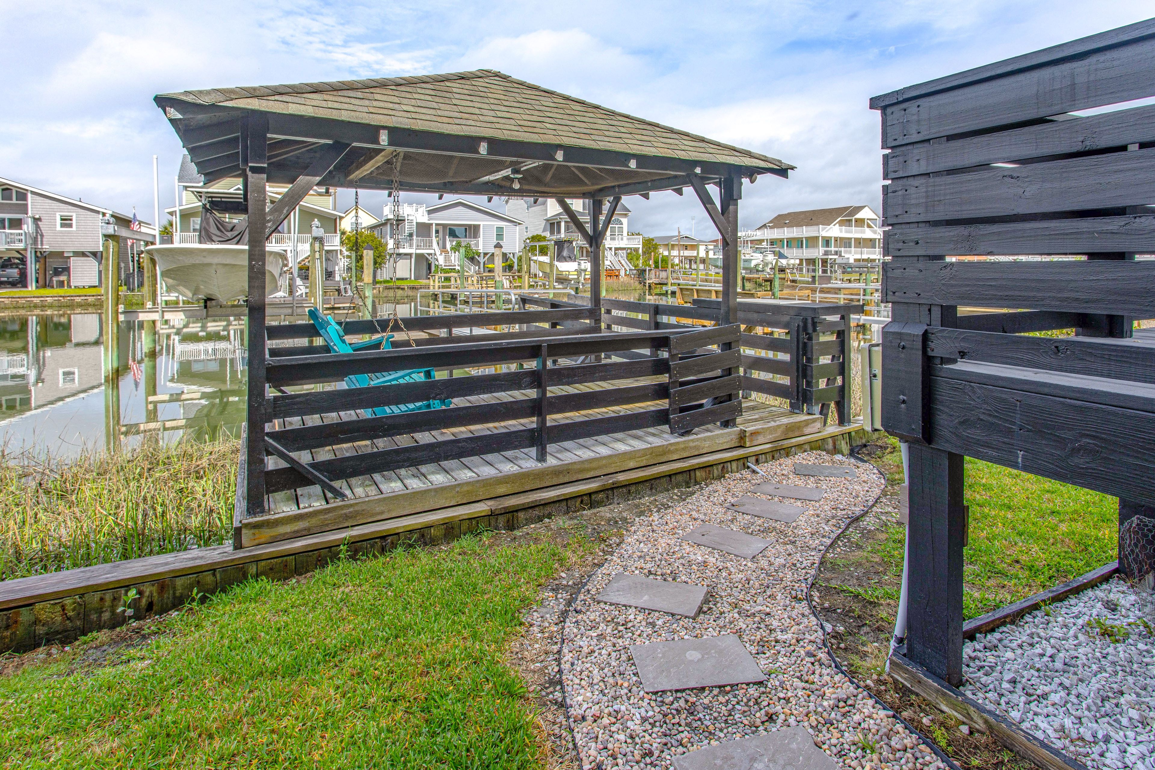 Exterior | Dock w/ Seating | Boat Slip