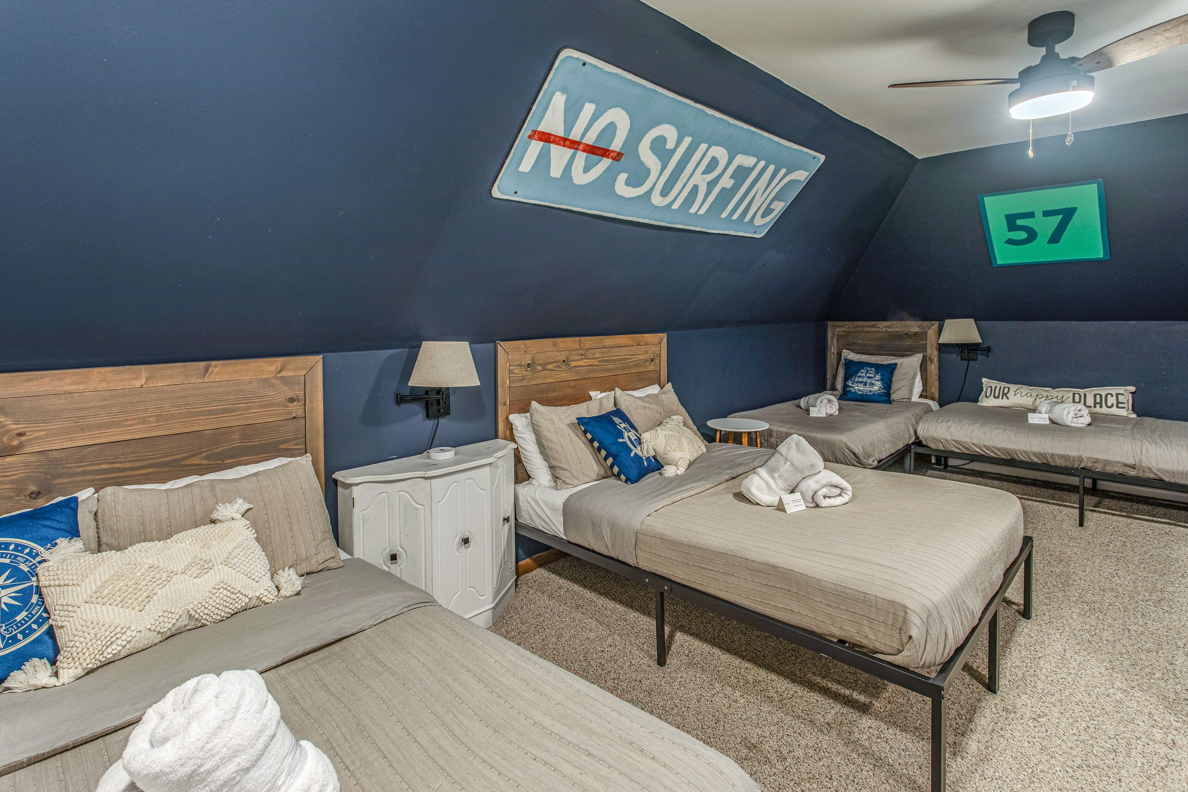 Bedroom 3 | 2nd Floor | 2 Full Beds | 2 Twin Beds