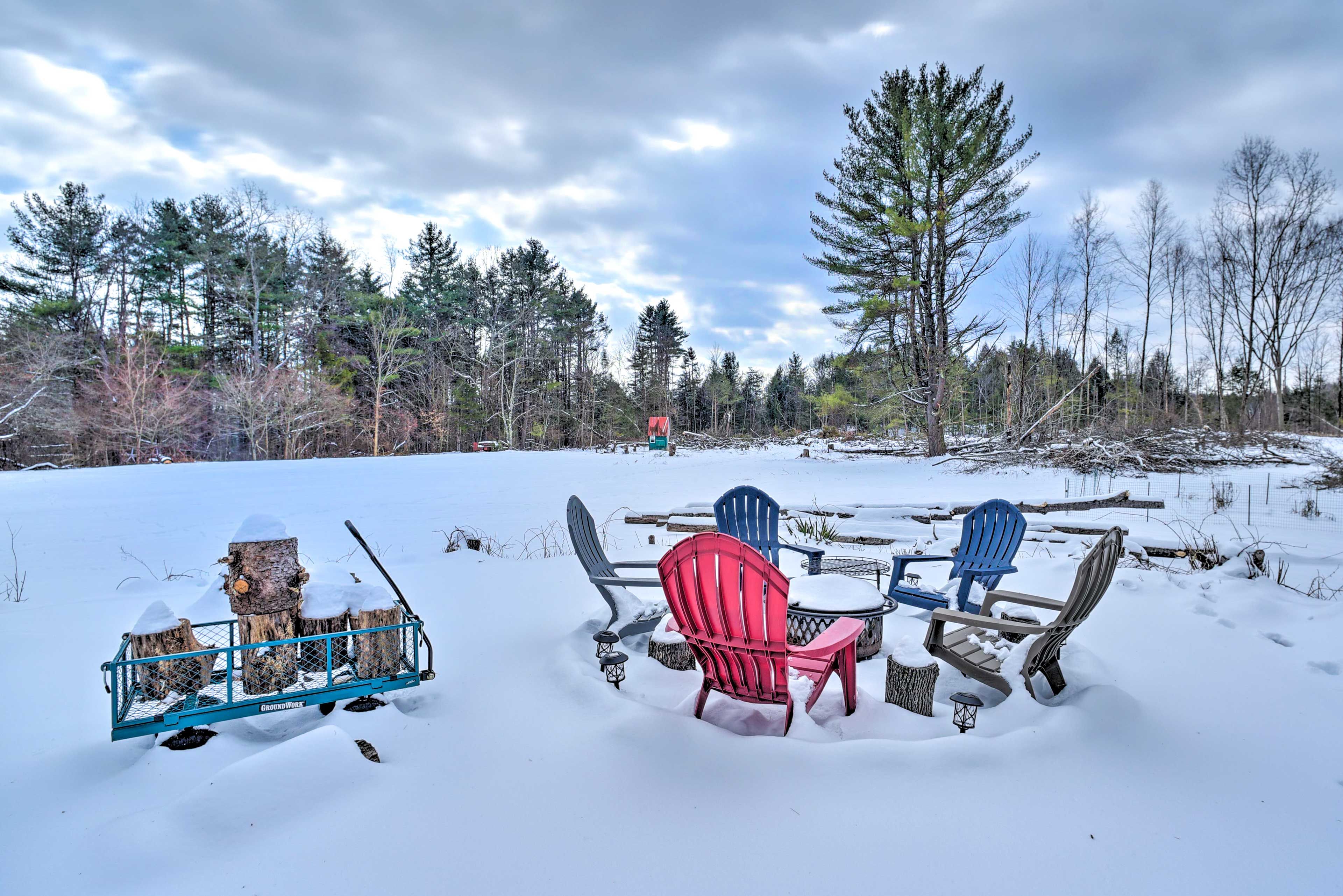 55-Acre Property | Fire Pit (Wood Provided)