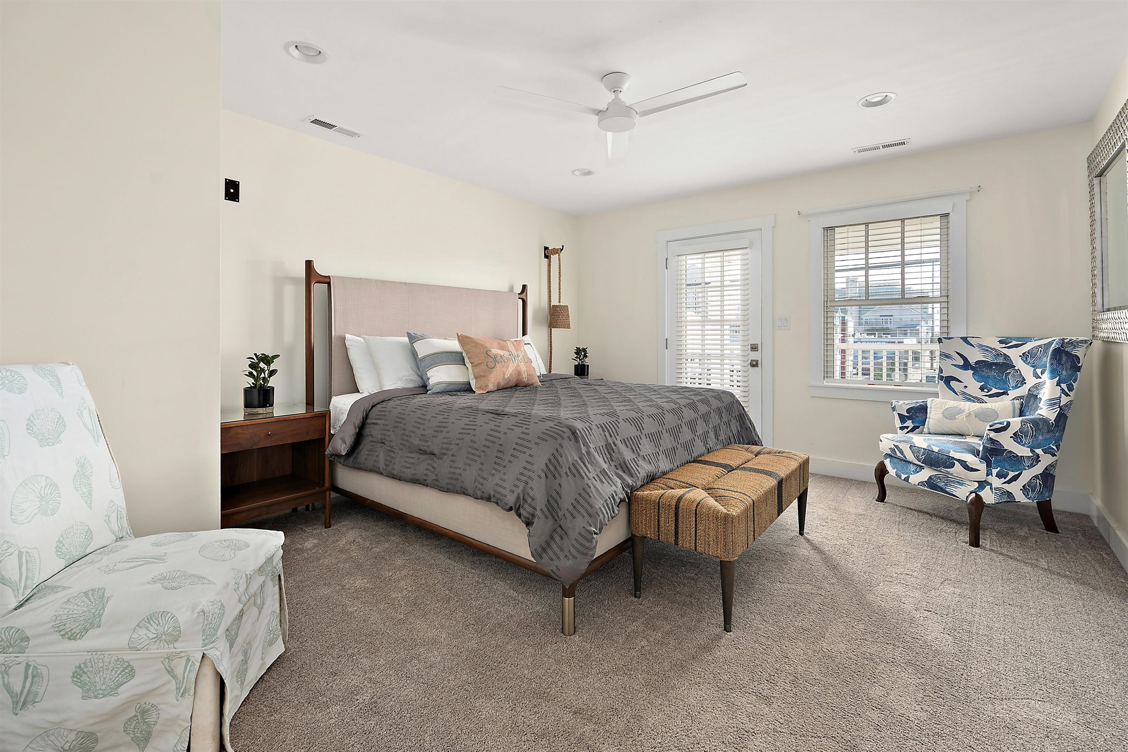 Bedroom 4 | Queen Bed | Balcony Access | 2nd Floor