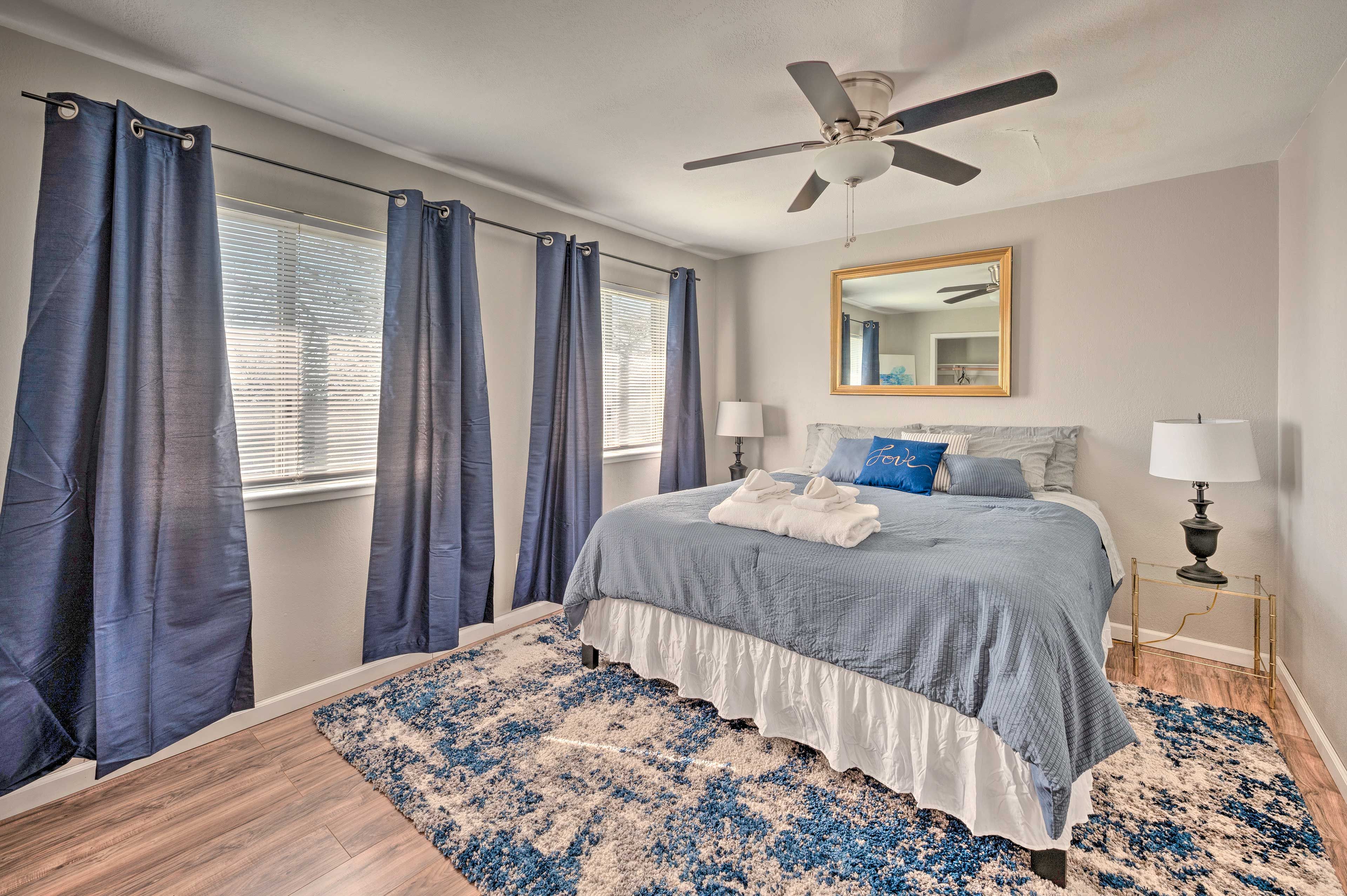 Bedroom 1 | King Bed | Main Floor | No Additional Steps to Access