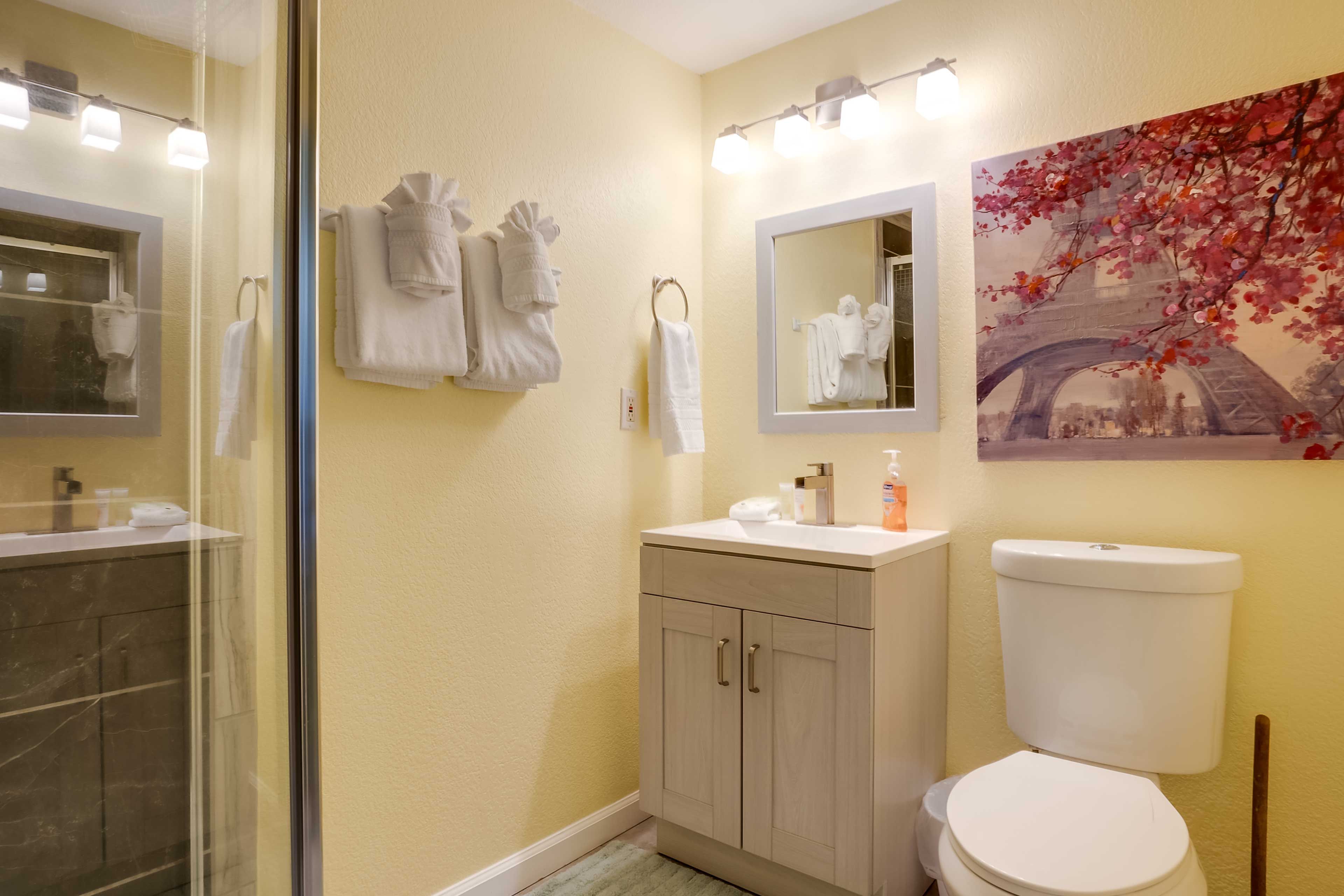 Full Bathroom | Towels Provided | Complimentary Toiletries