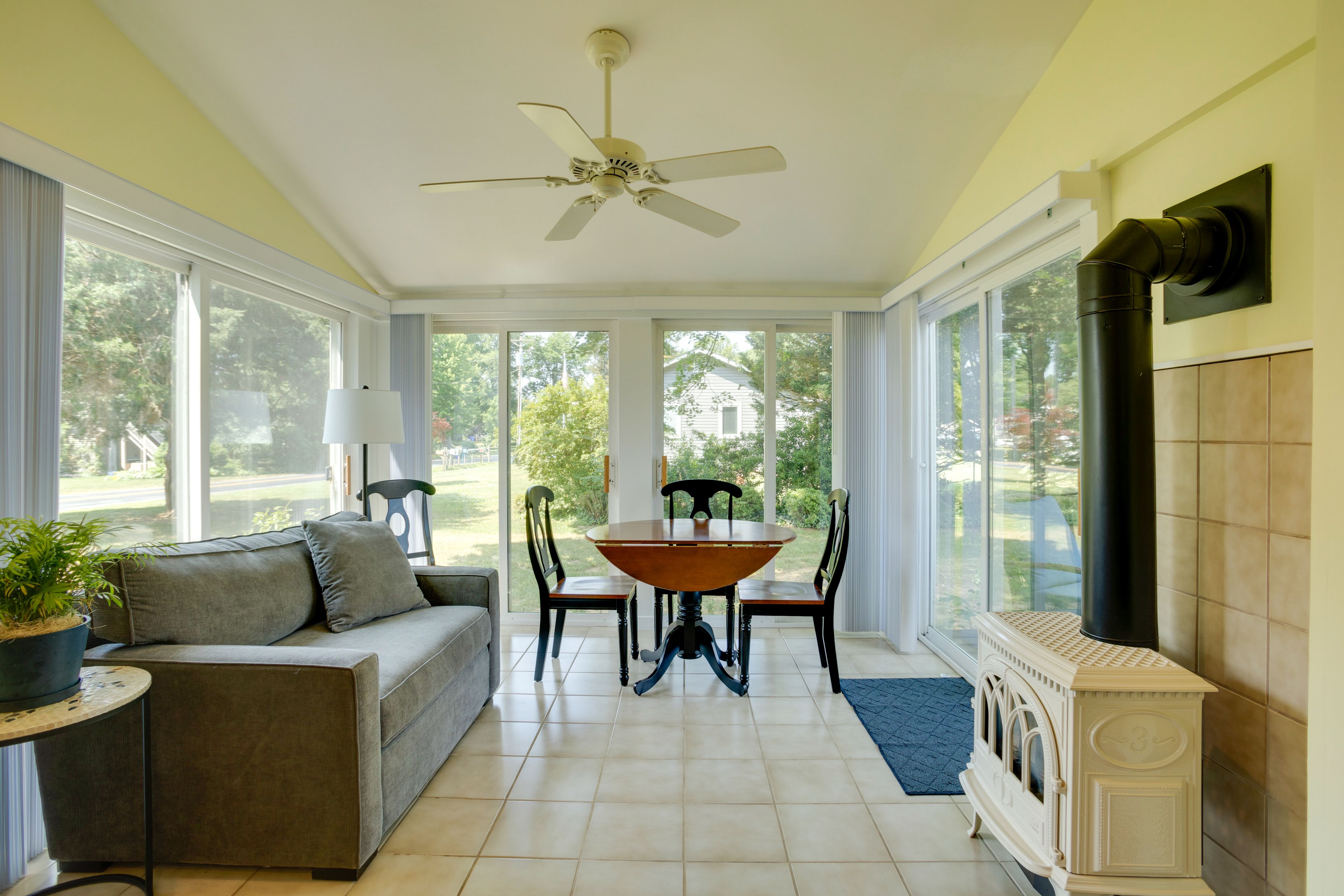 Sunroom | Dining Area | Gas Stove | Access to Deck