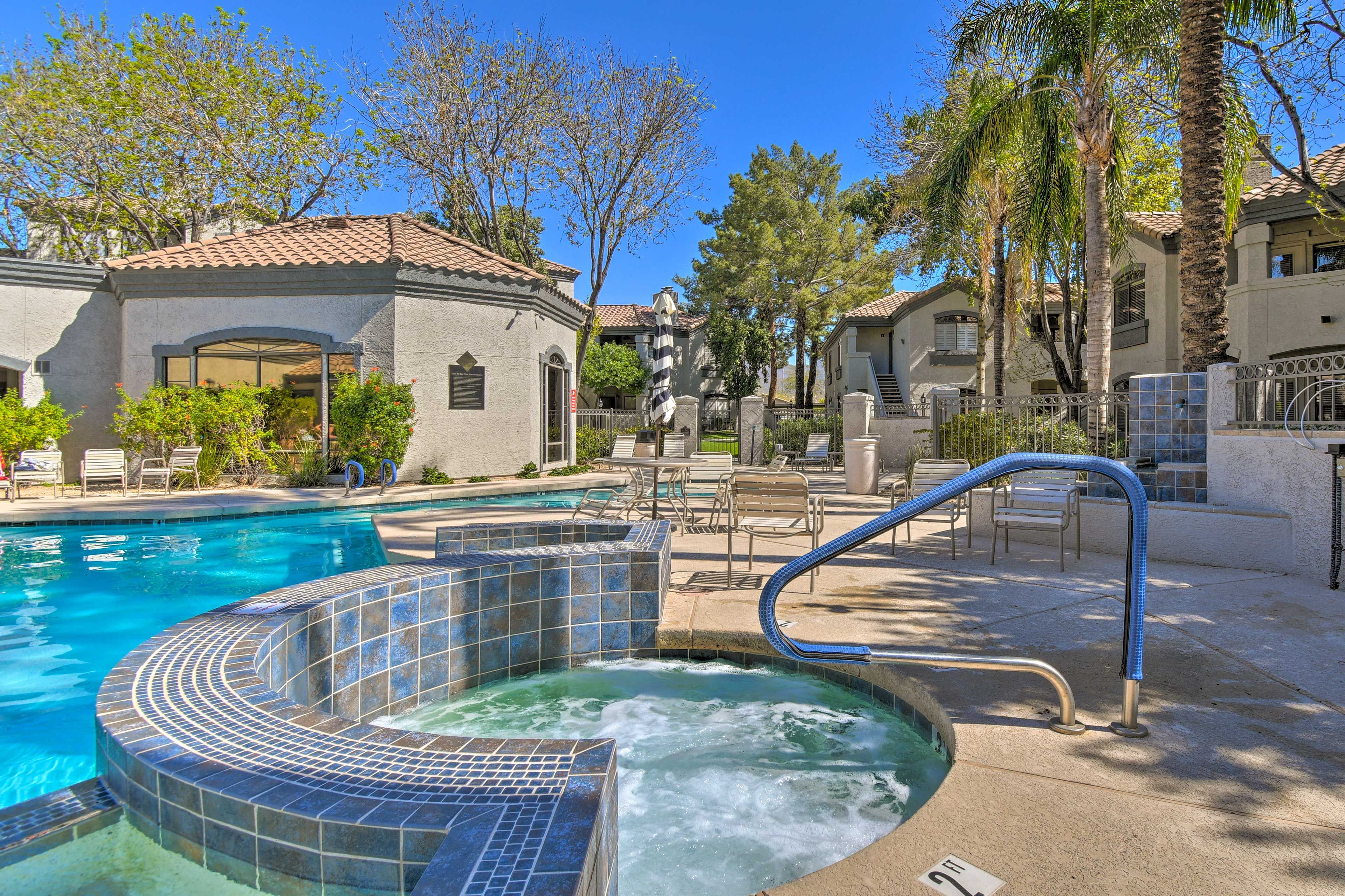 Scottsdale Vacation Rental | 2BR | 2BA | Stairs Required for Entry | 1,147 Sq Ft