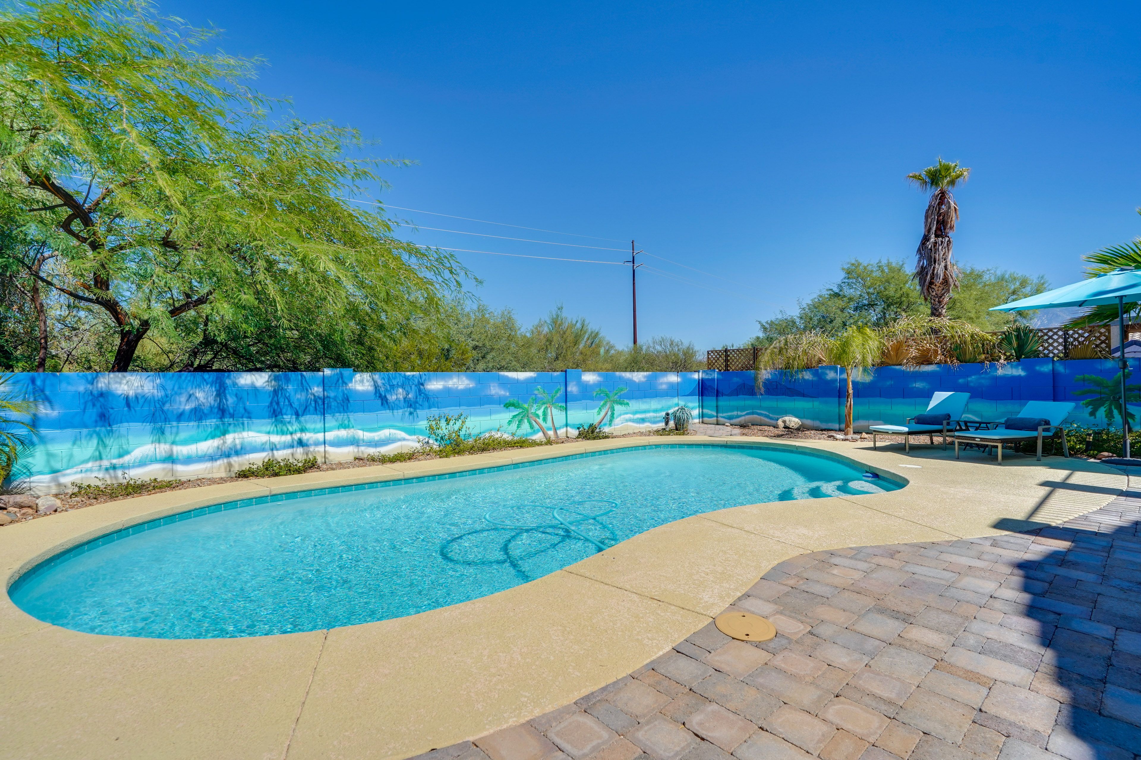 Pool Area | Heated Pool (w/ Fee) | Poolside Seating