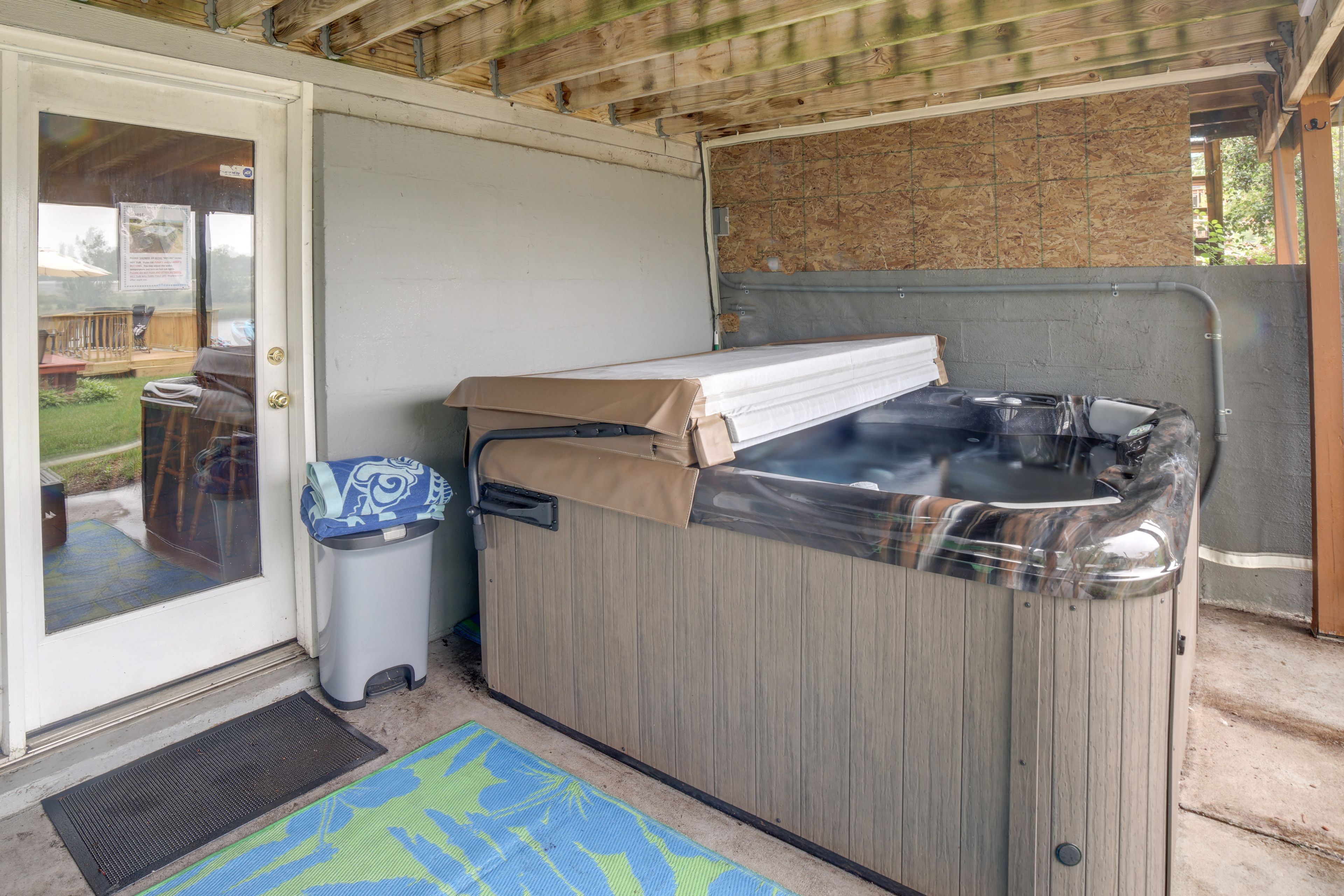 Covered Patio | Private Hot Tub