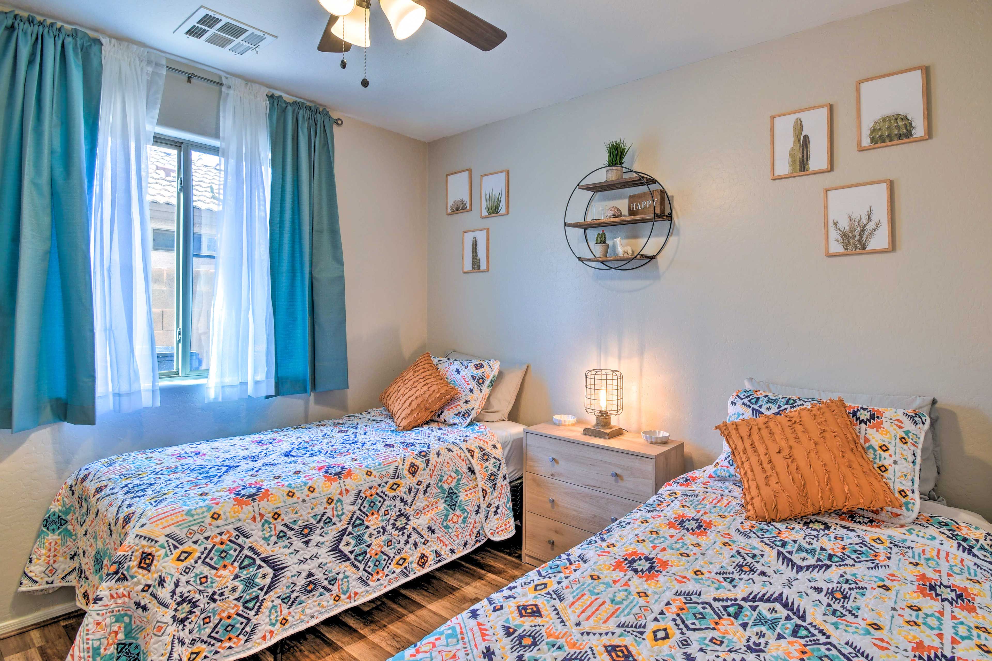 Bedroom 4 | 2 Twin Beds | 1st Floor