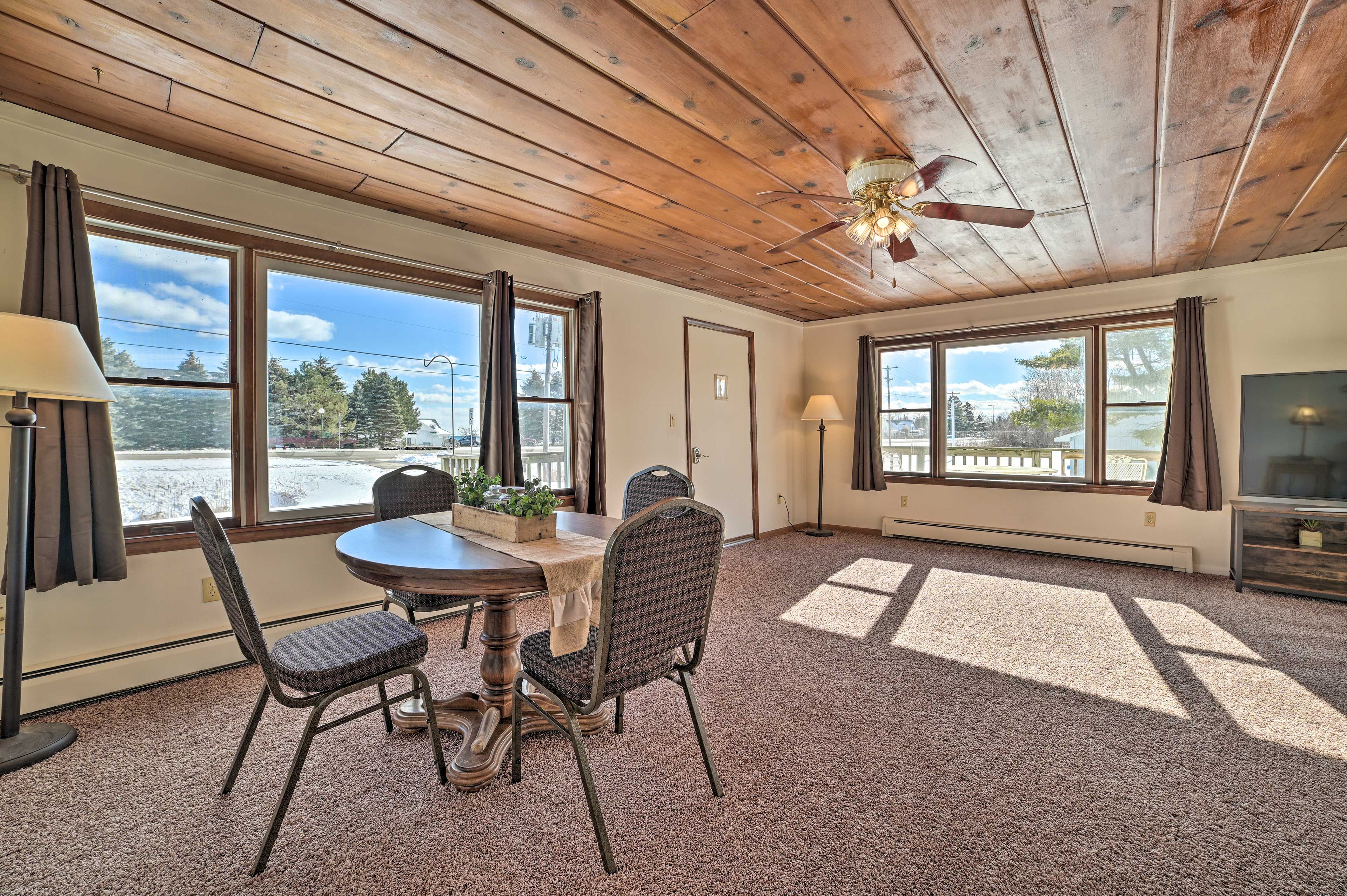 Tawas City Vacation Rental | 2BR | 1BA | Stairs Required | 1,200 Sq Ft