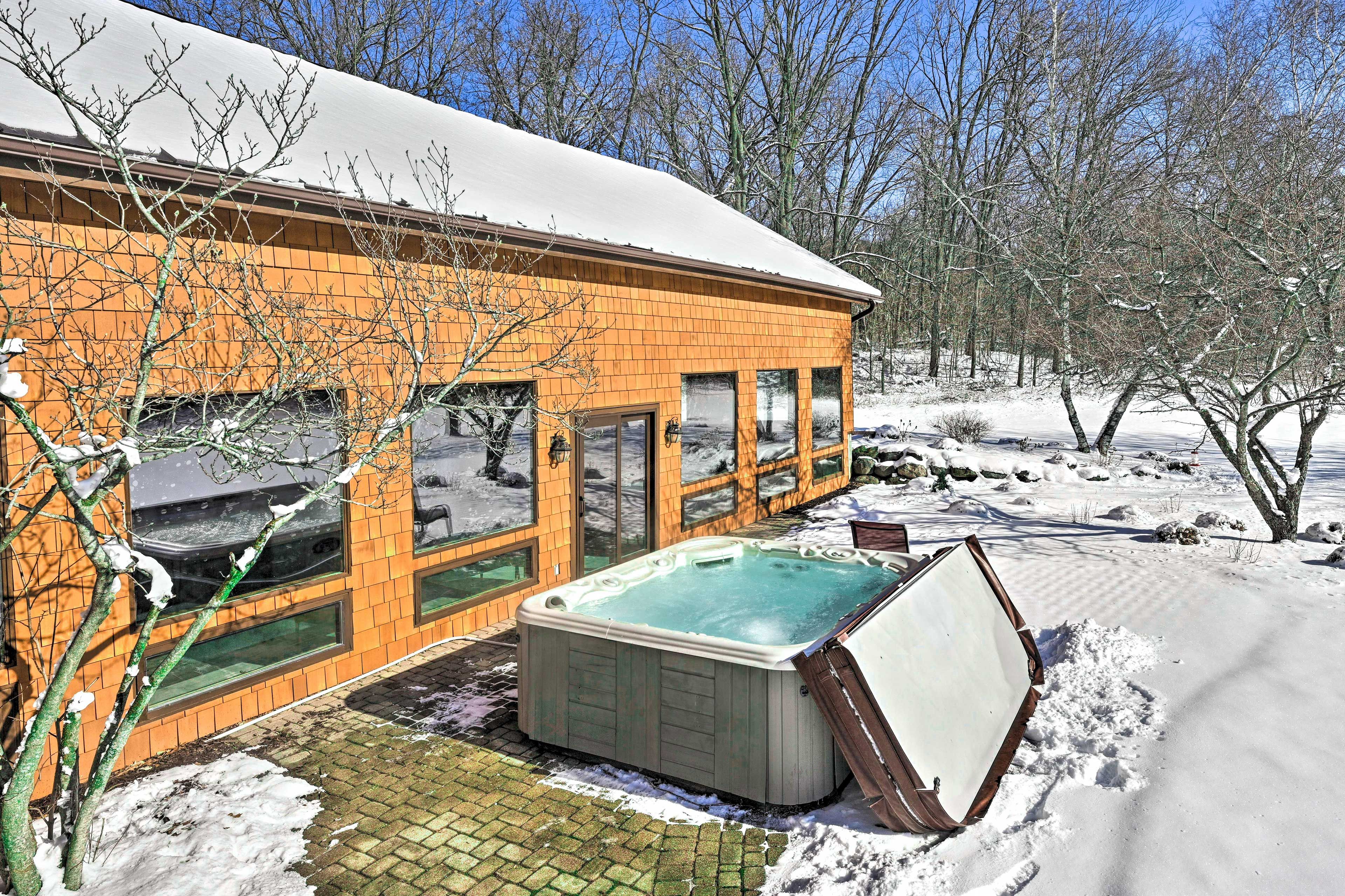 House Exterior | Private Hot Tub