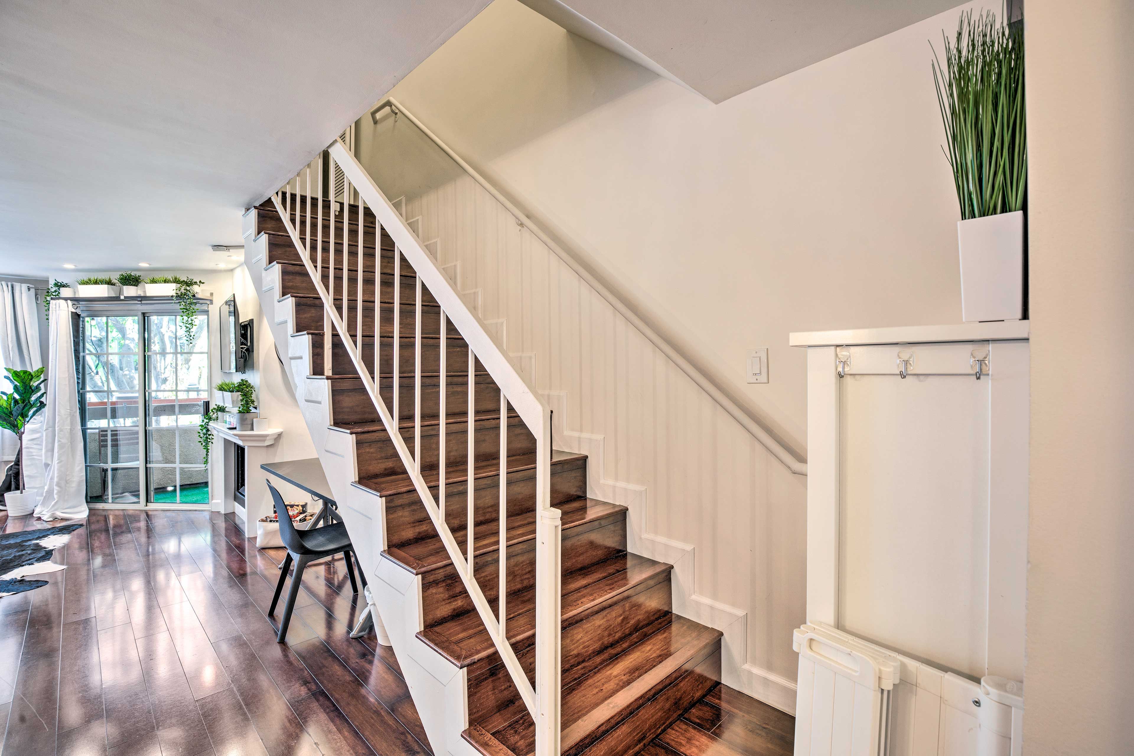 Stairs to Access Bedrooms