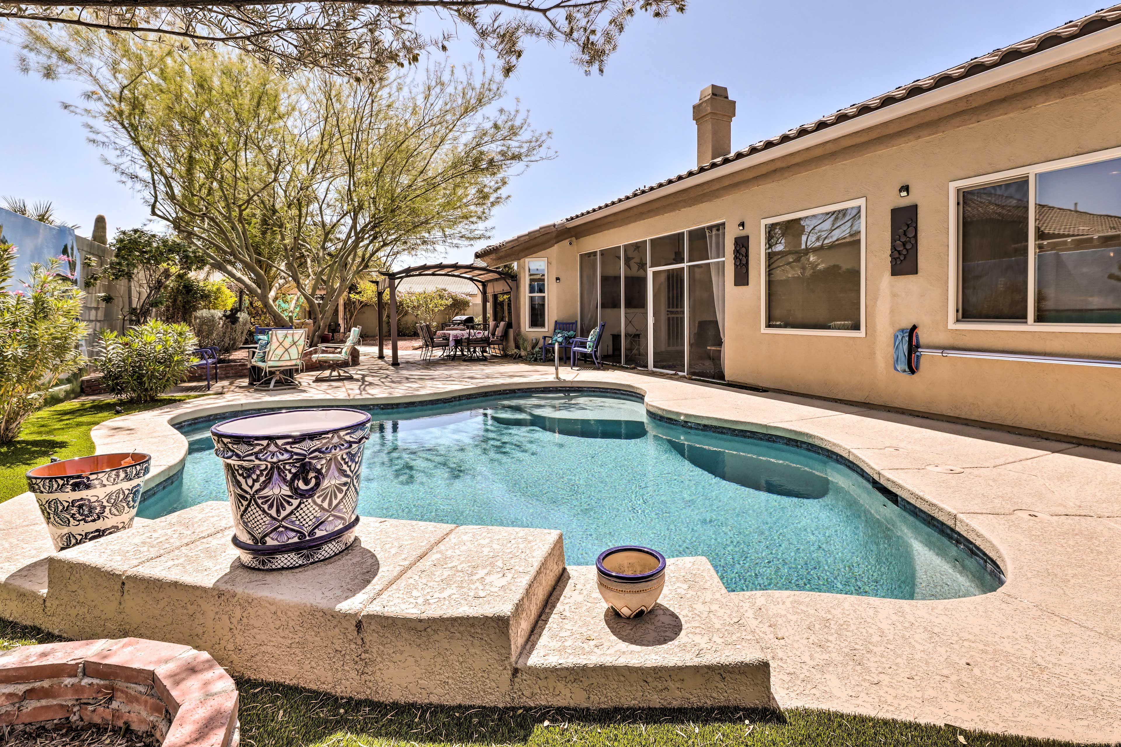 Private Pool | Optional Daily Pool Heat Fee (Applied to Entire Stay)