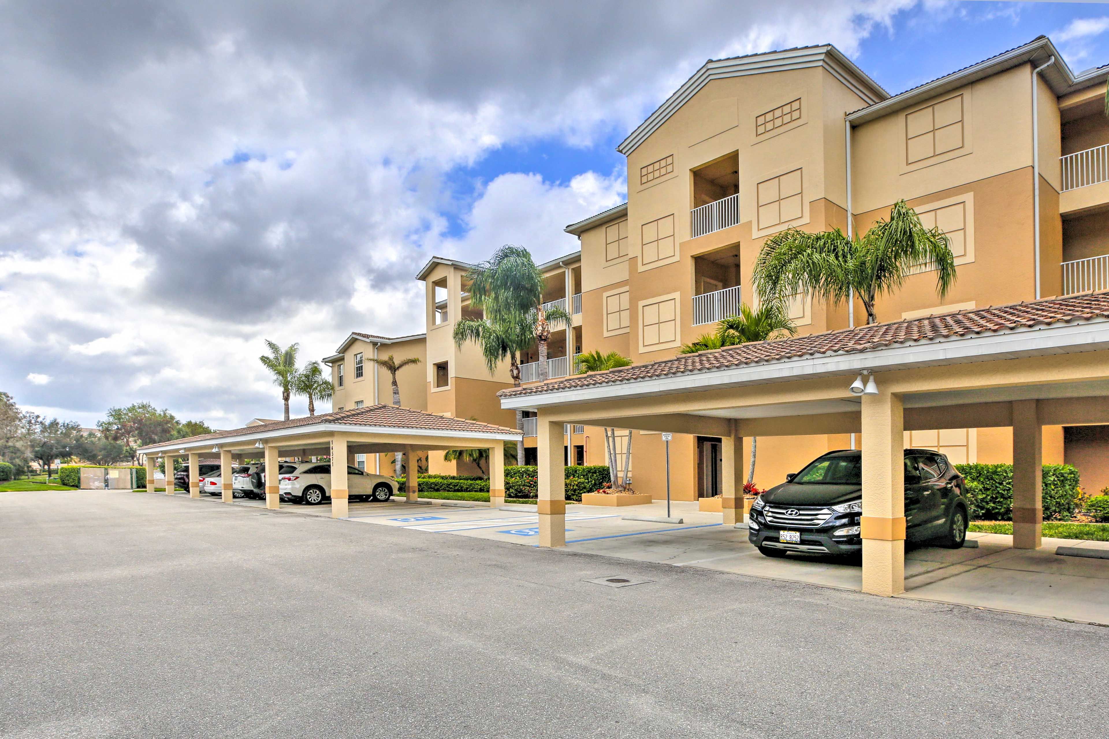 Condo Exterior | Designated Parking Spot (1 Vehicle)