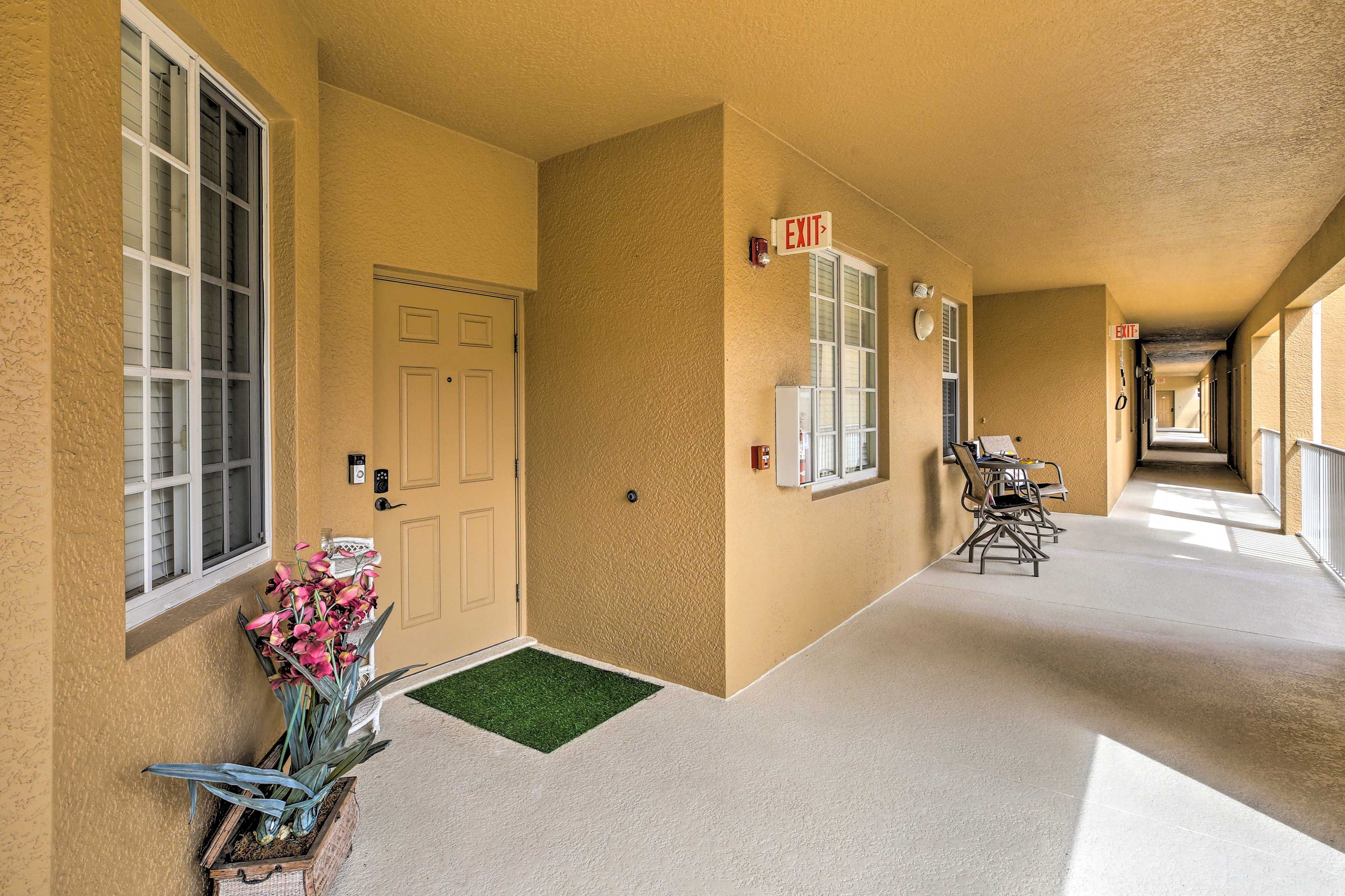 Condo Exterior | Keyless Entry | Ring Doorbell Camera (Facing Out)