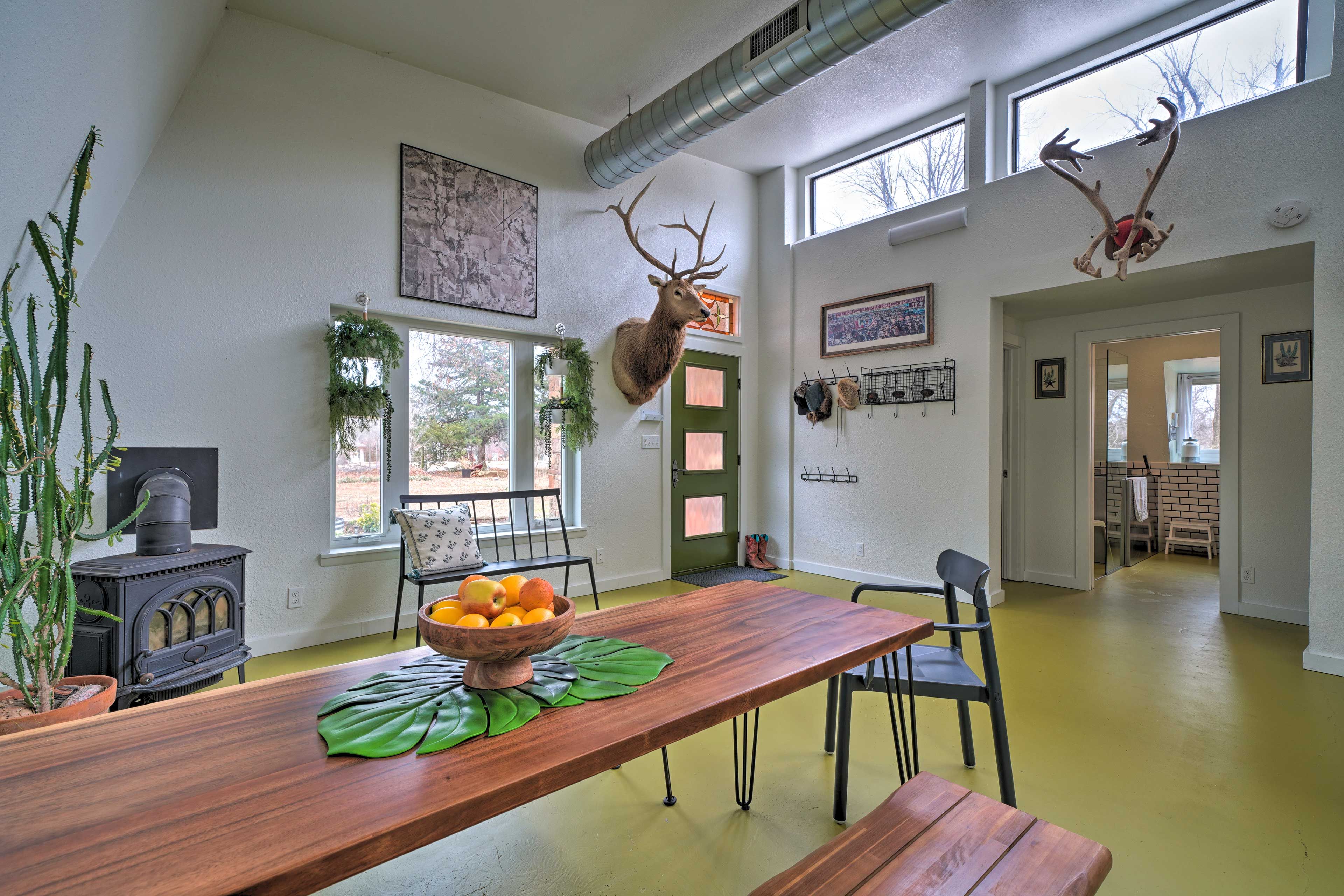 Dining Area | Front Entrance on Right