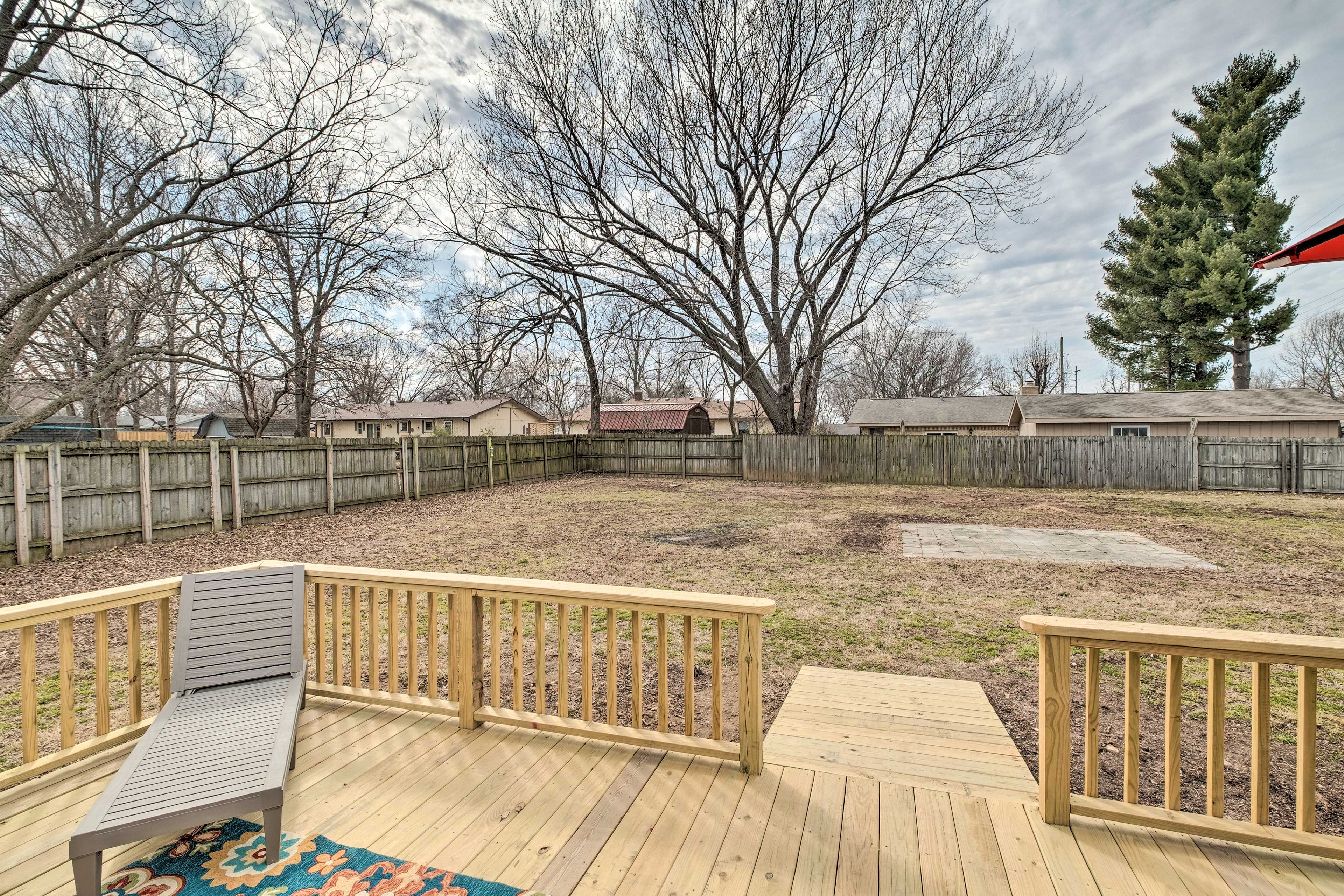 Fully Fenced Backyard