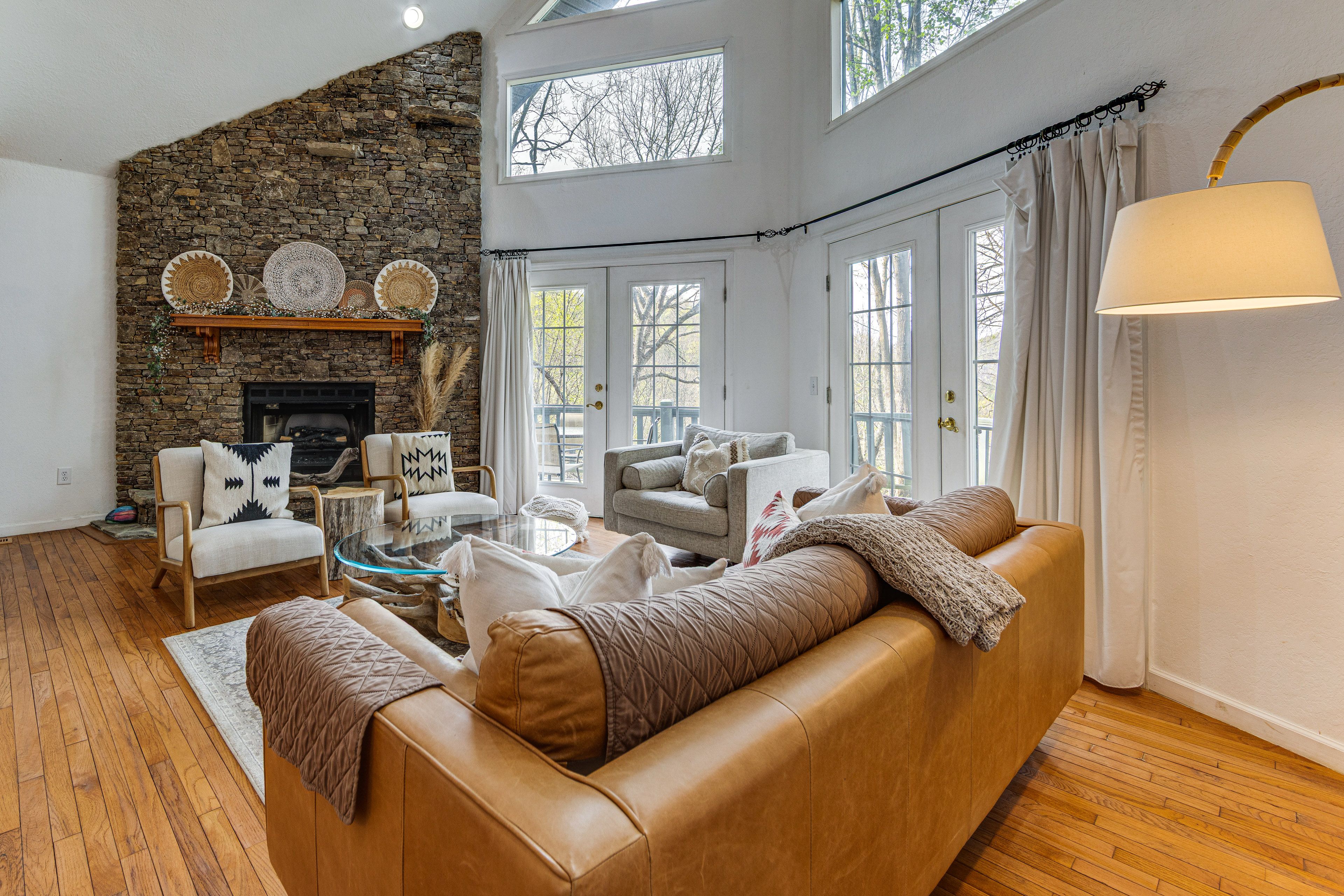 Bryson City Vacation Rental | 2BR | 2BA | 2,700 Sq Ft | Stairs to Access