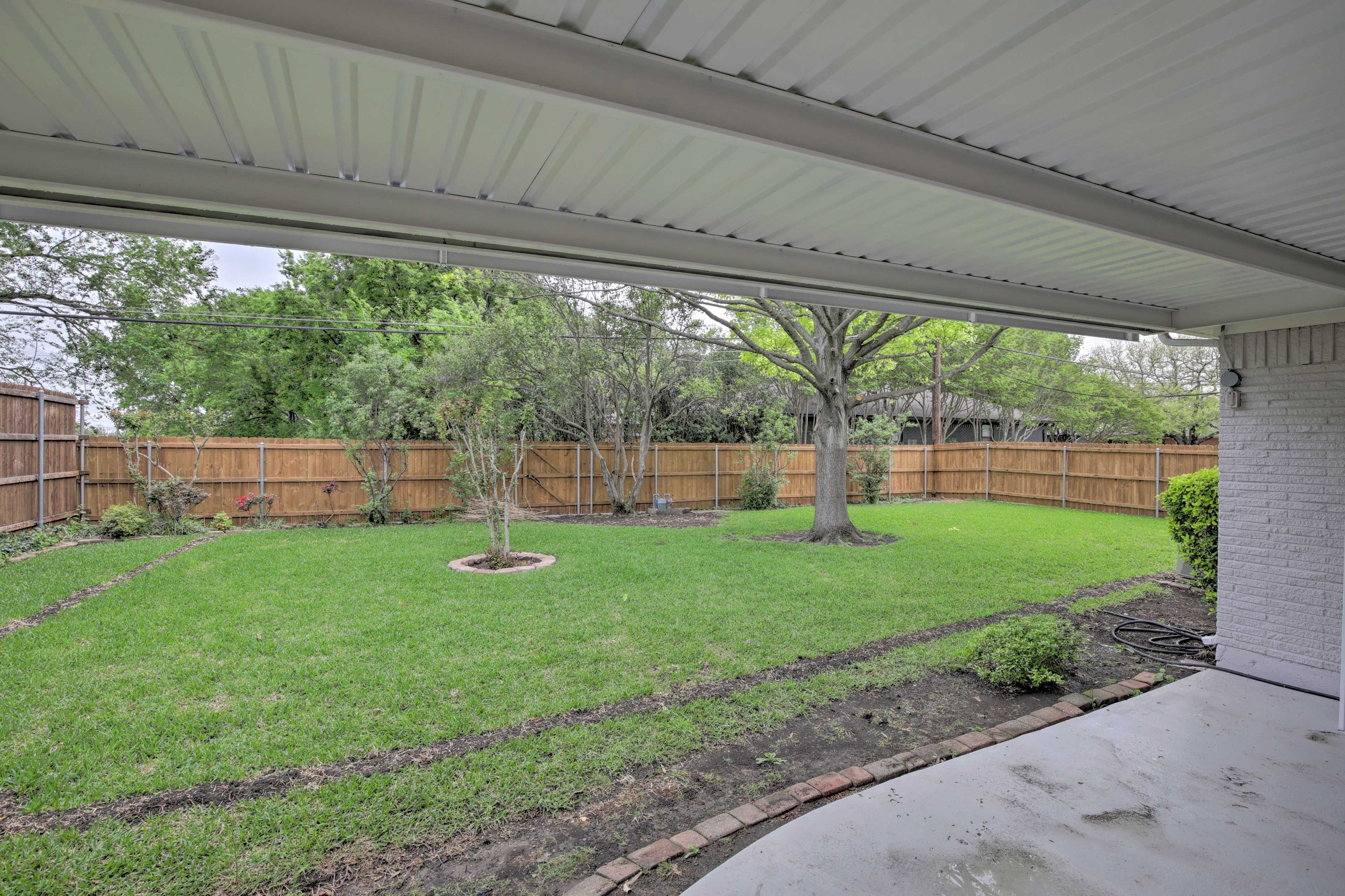 Spacious Fenced Yard