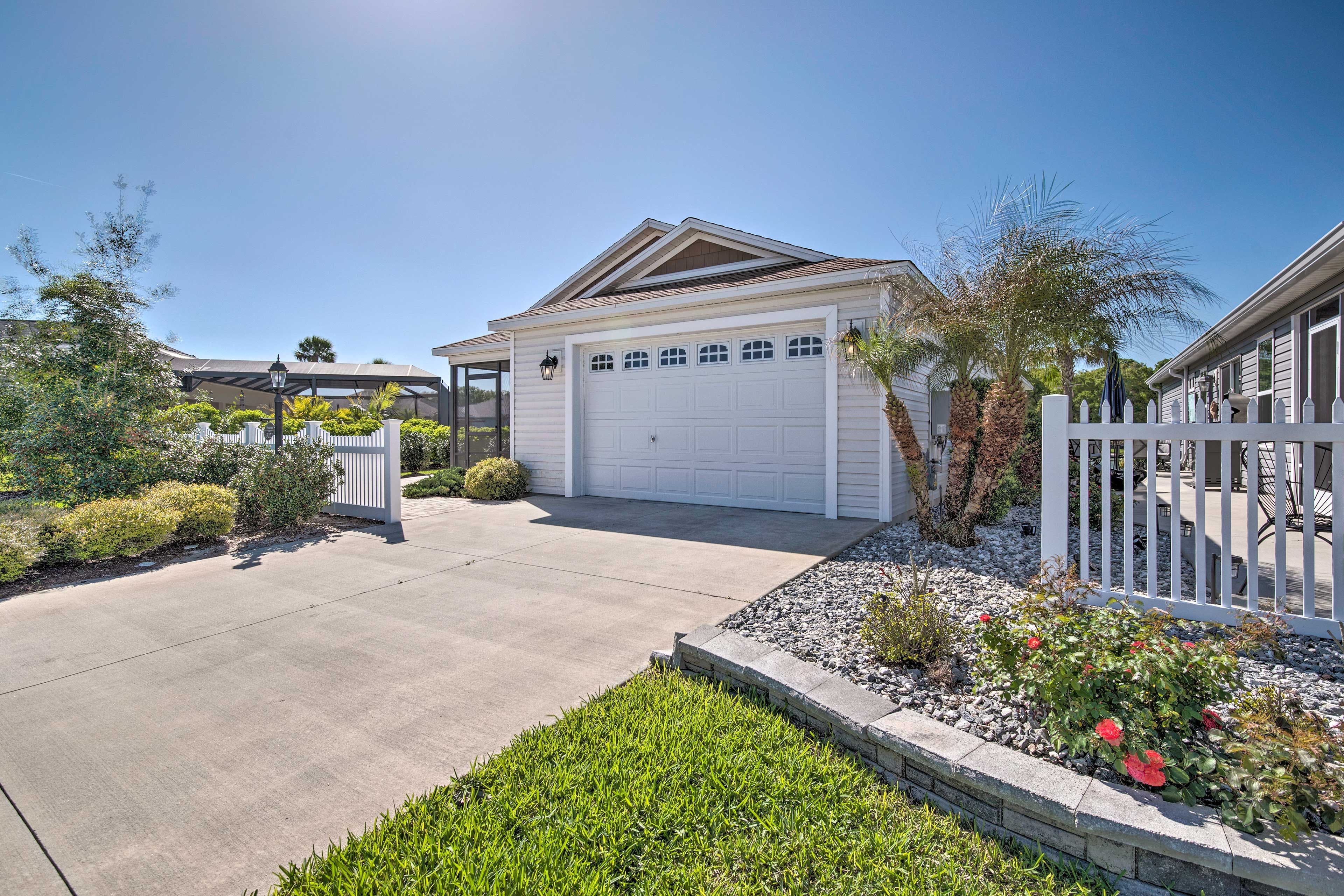 Exterior | Garage (1 Vehicle) | Free Street Parking (First-Come, First-Served)
