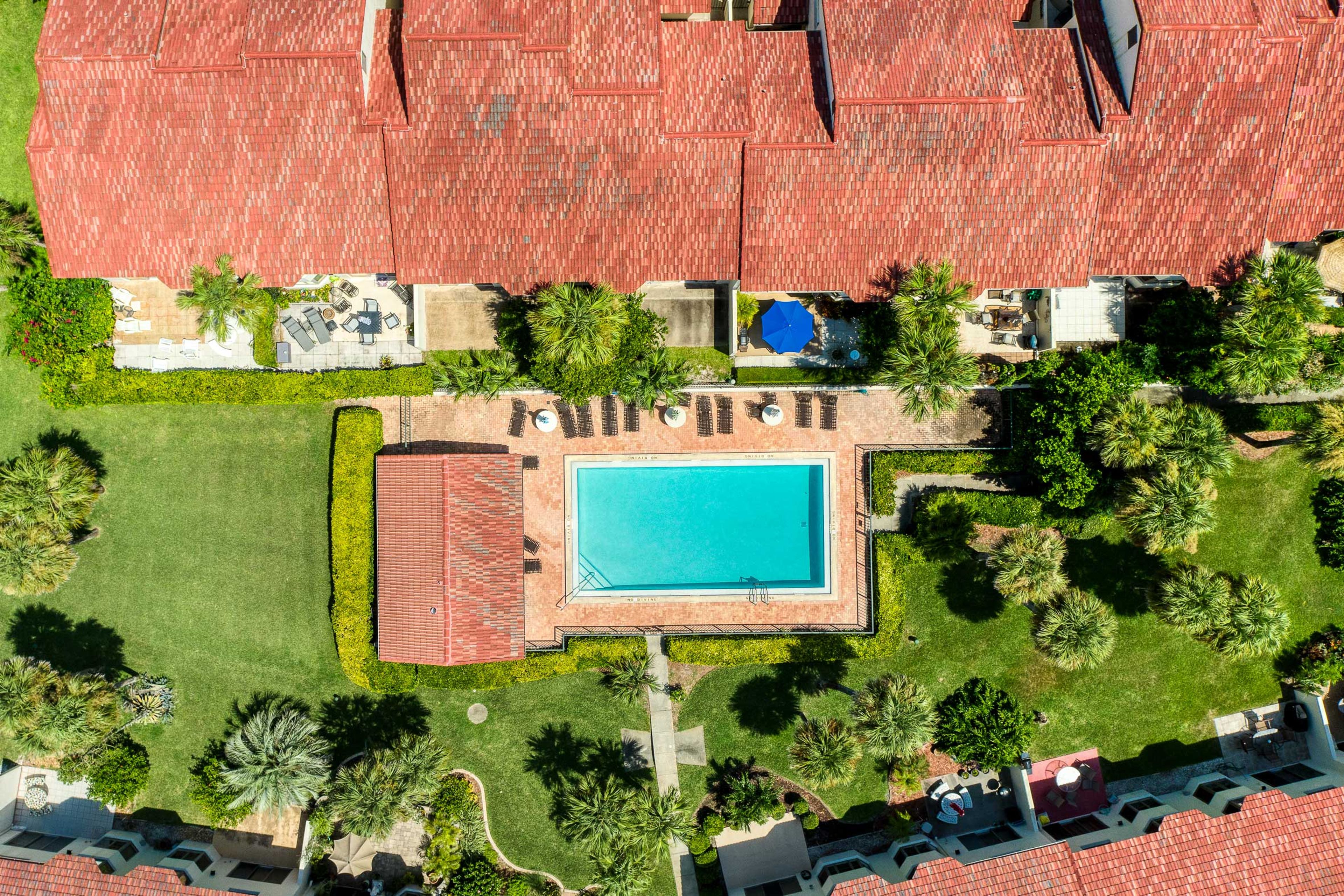 Aerial View of Community Pool