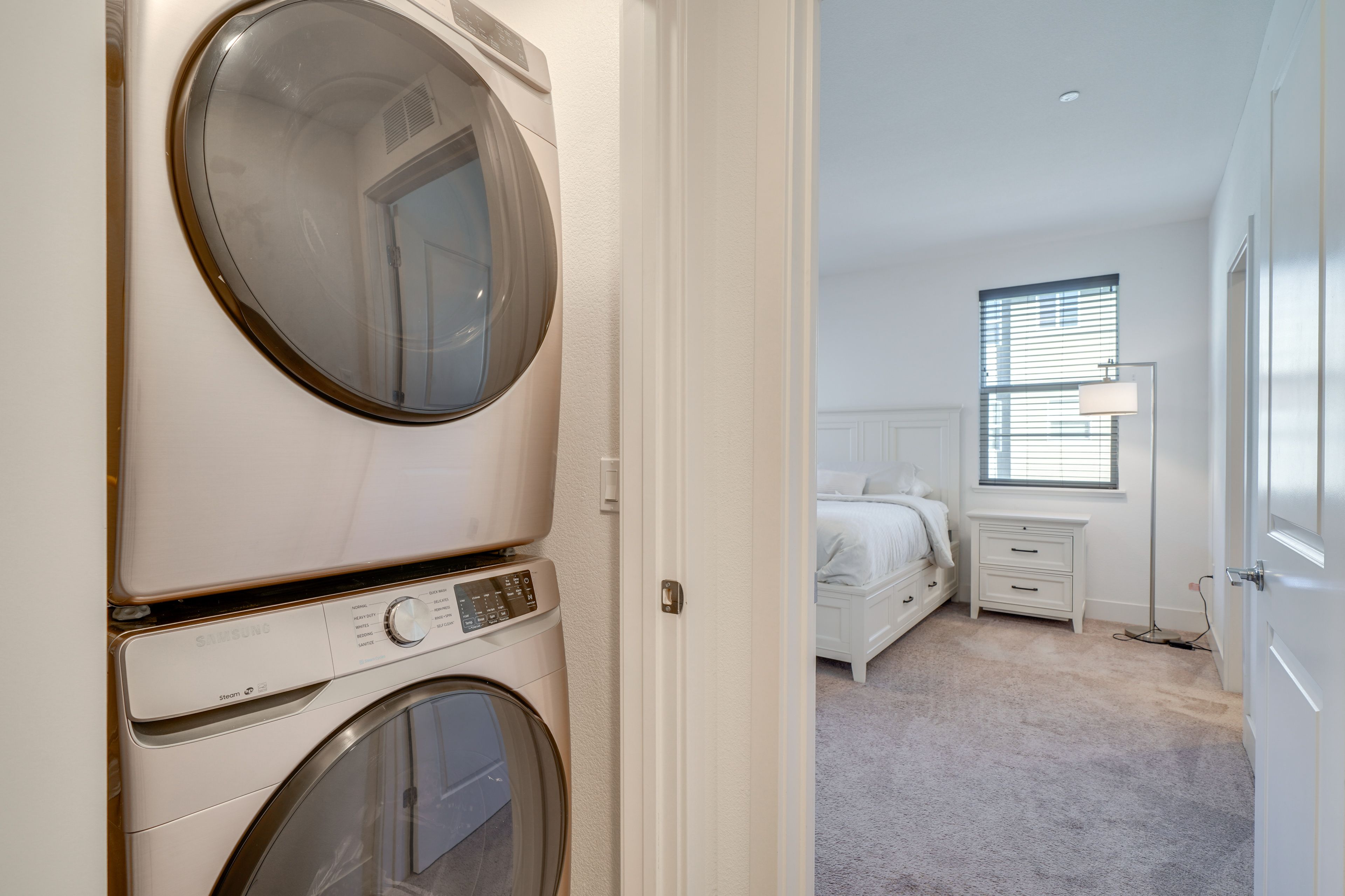 Stacked Laundry Machines