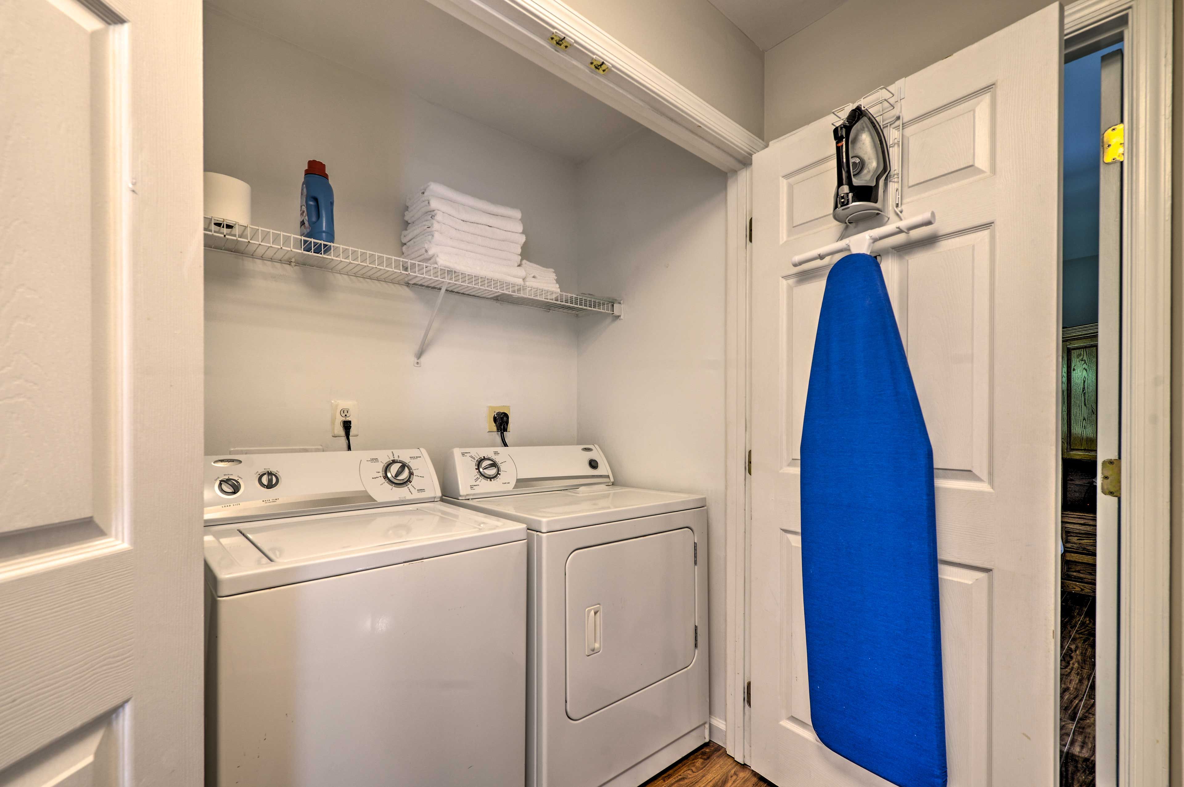 Laundry Closet | Laundry Detergent Provided