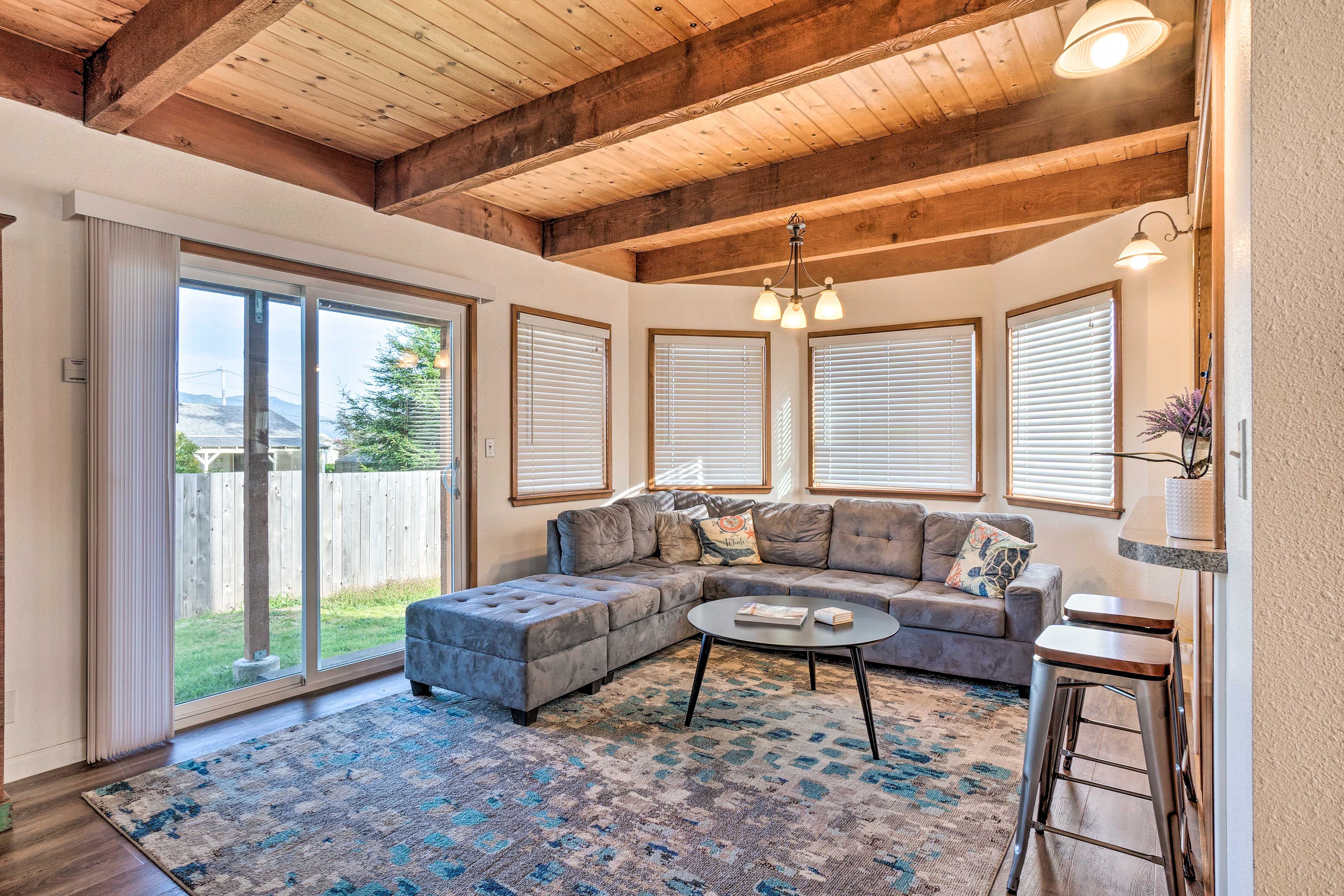 Living Room | Electric Baseboard Heating | Board Games & Books