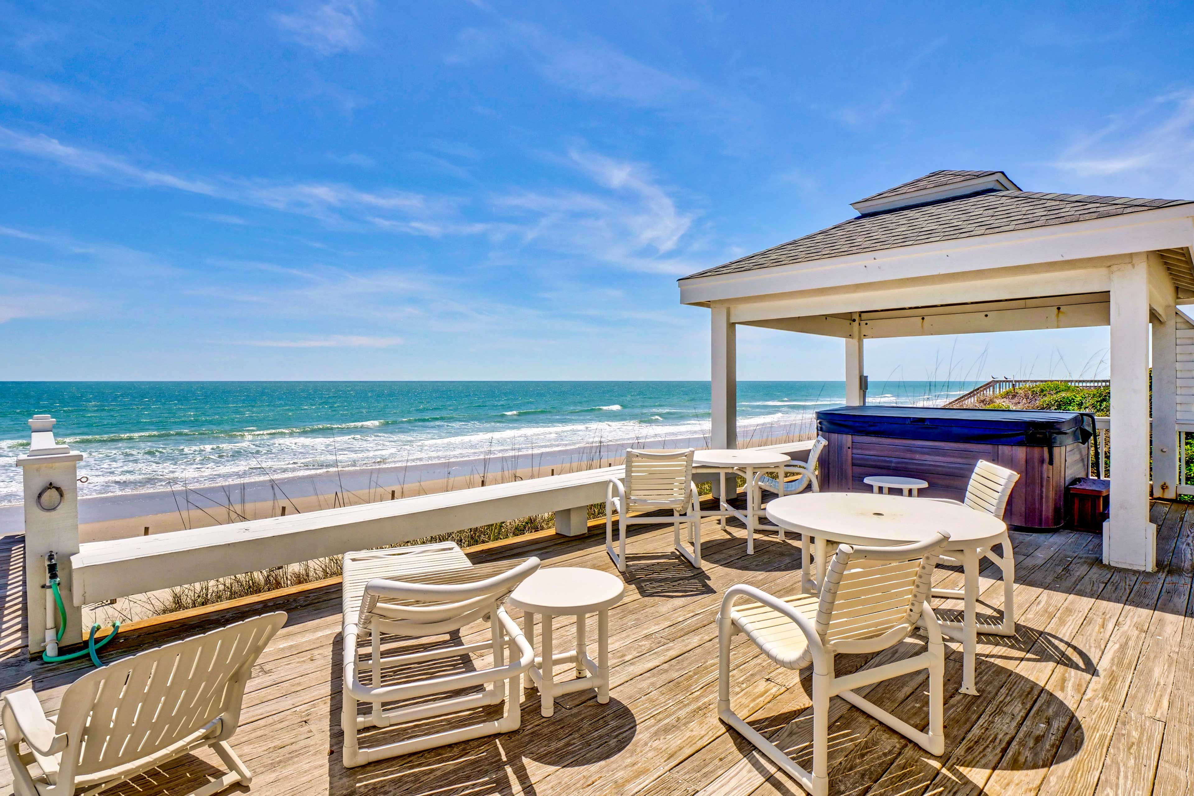 Surf City Vacation Rental | 4BR | 3.5BA | Stairs Required for Access