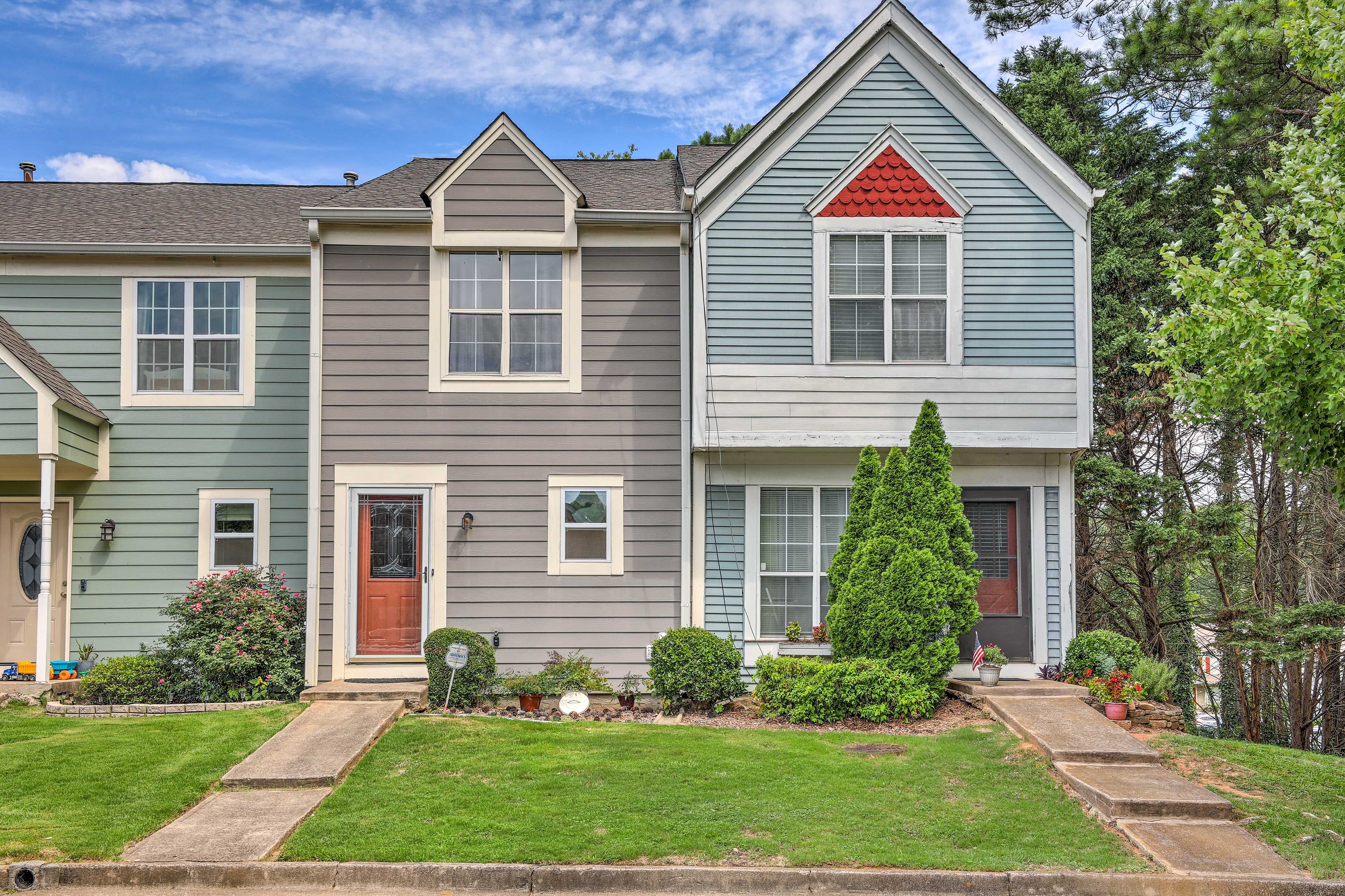Norcross Vacation Rental | 2BR | 2BA | 1,624 Sq Ft | Steps Required