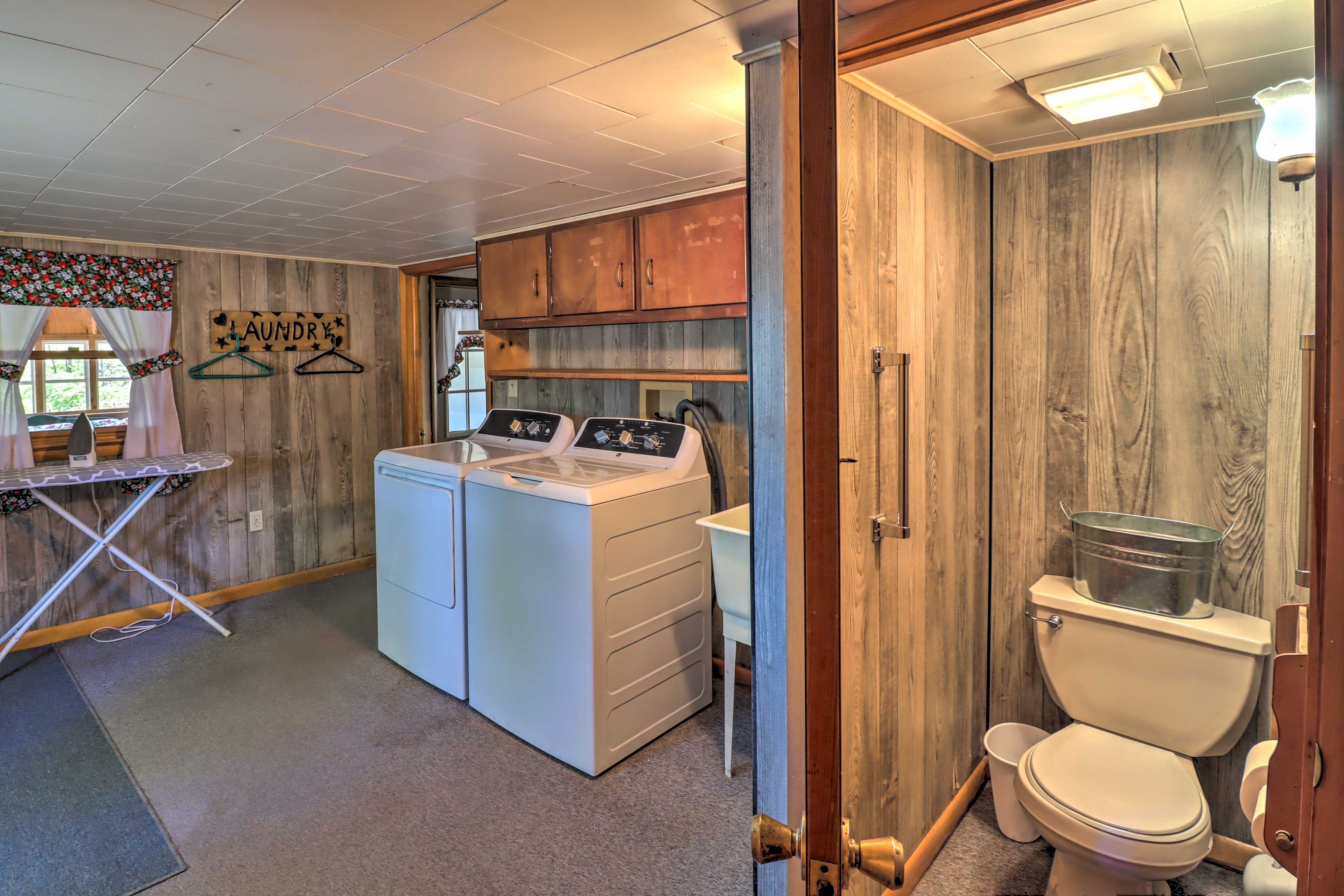 Laundry Room | Half Bathroom | Iron + Board