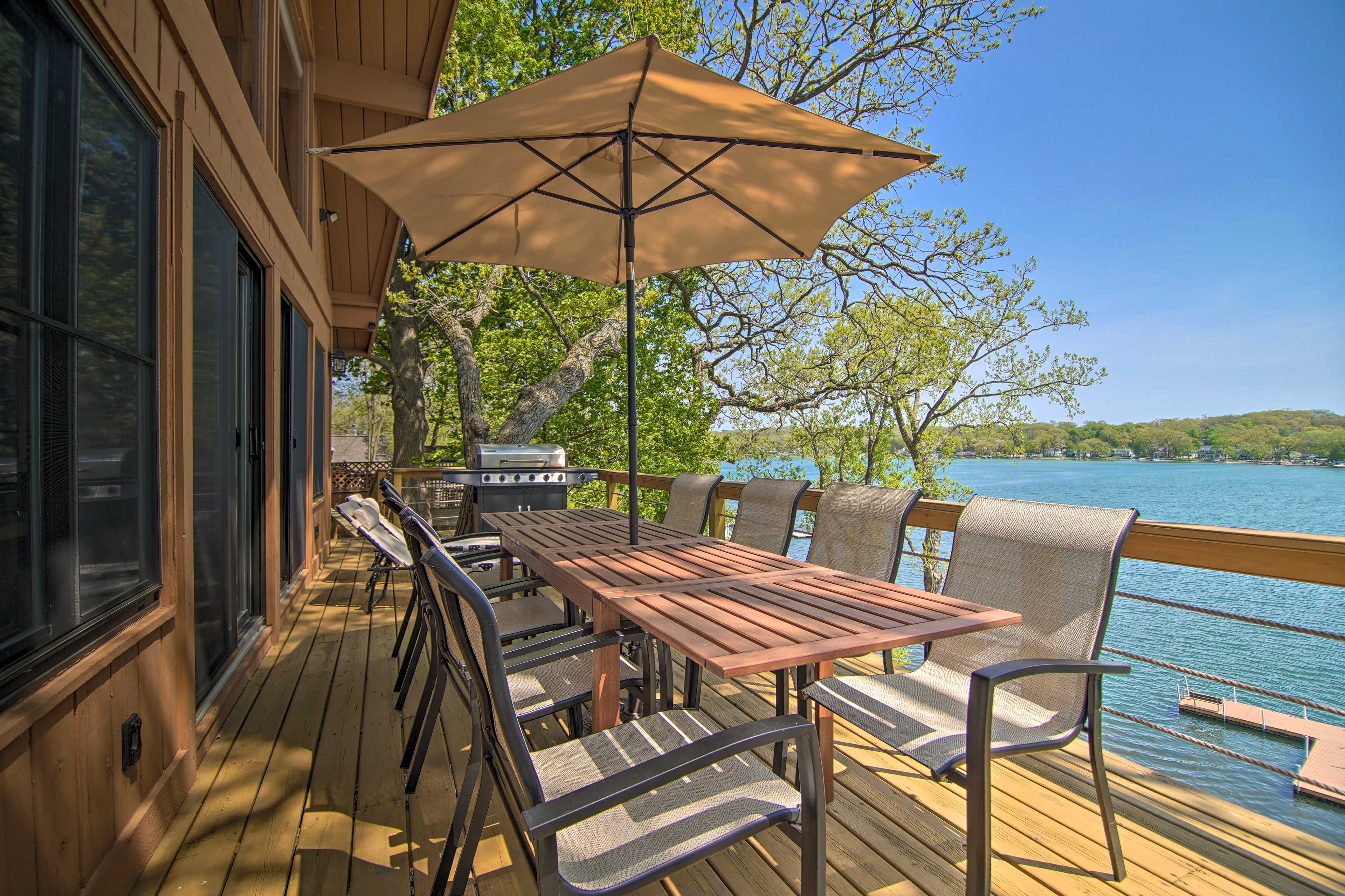 Multiple Decks | Gas Grill | Lake Views | Private Boat Dock
