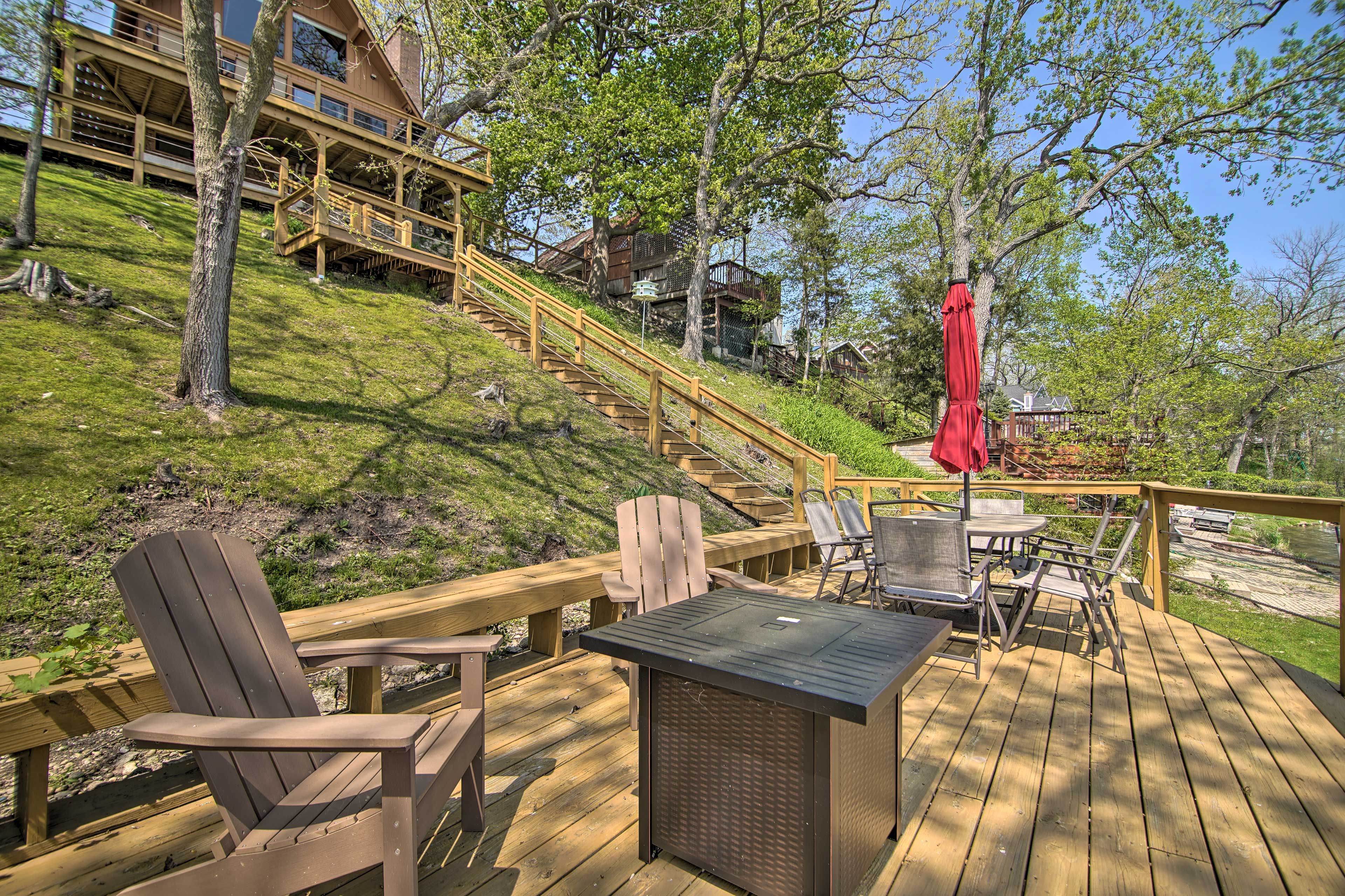 Additional Deck | Propane Fire Table