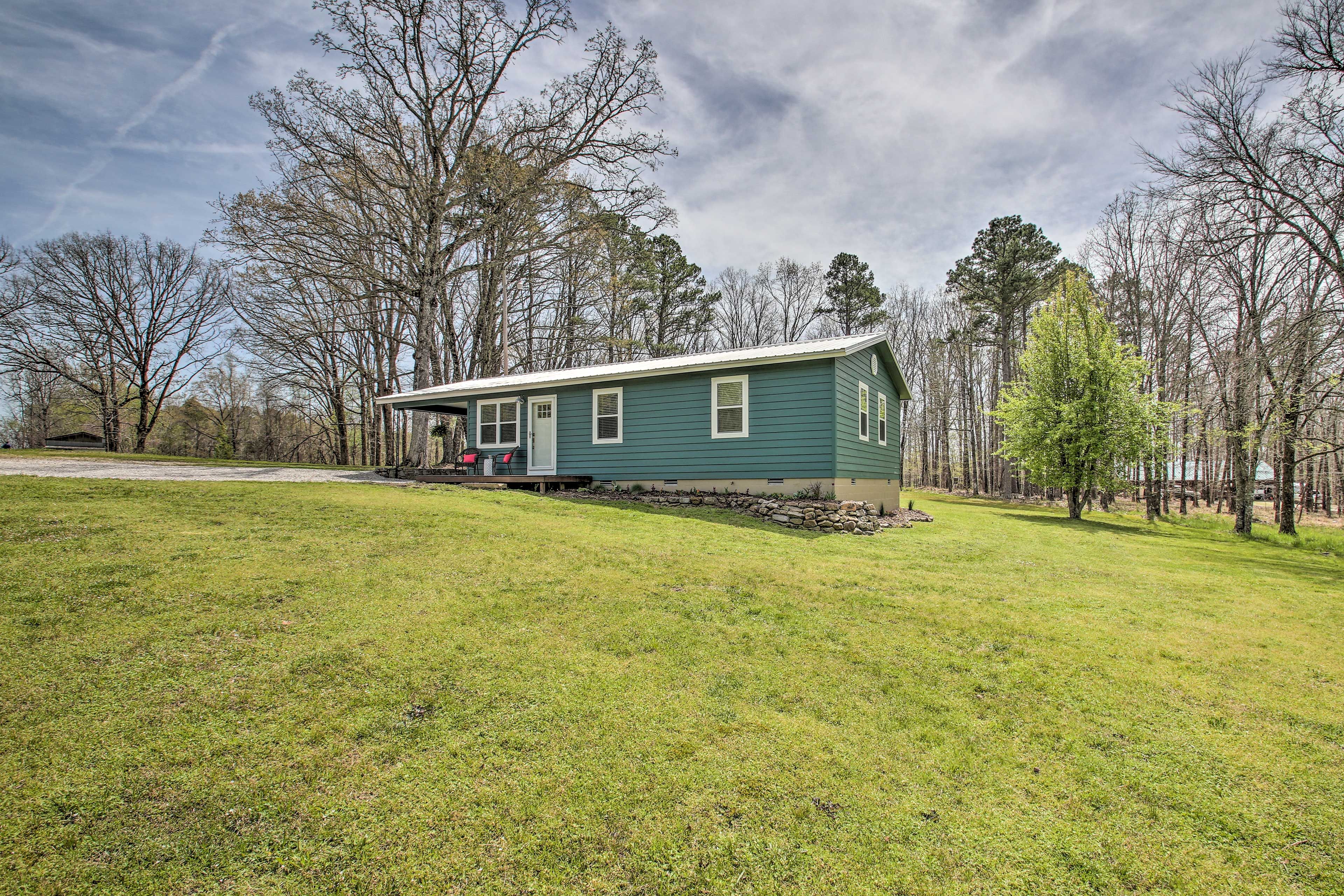 Private Deck | Spacious Yard | Park-Style Charcoal Grill