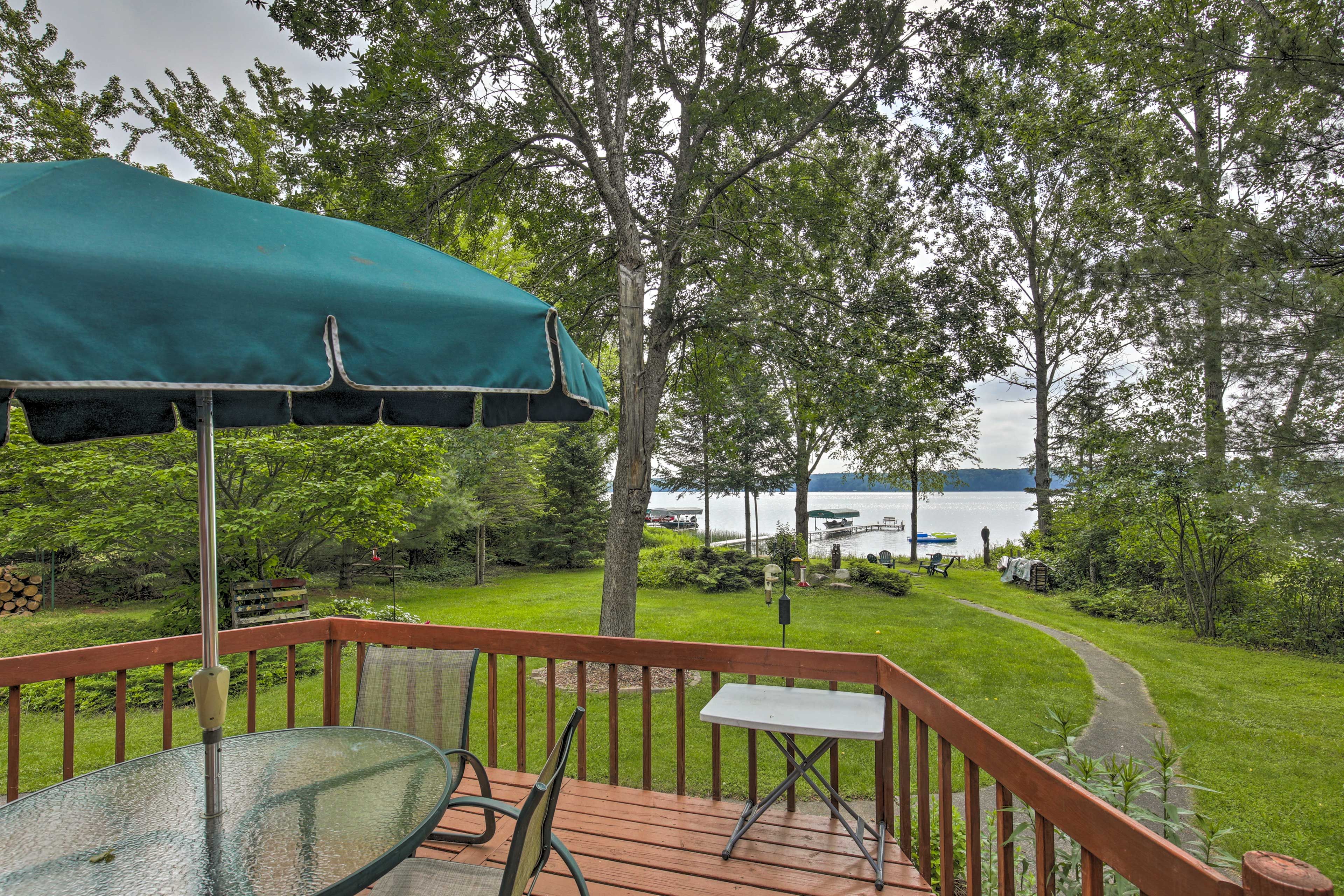 Deck | Kentuck Lake Access (On-Site) | Private Boat Dock | Fire Pit