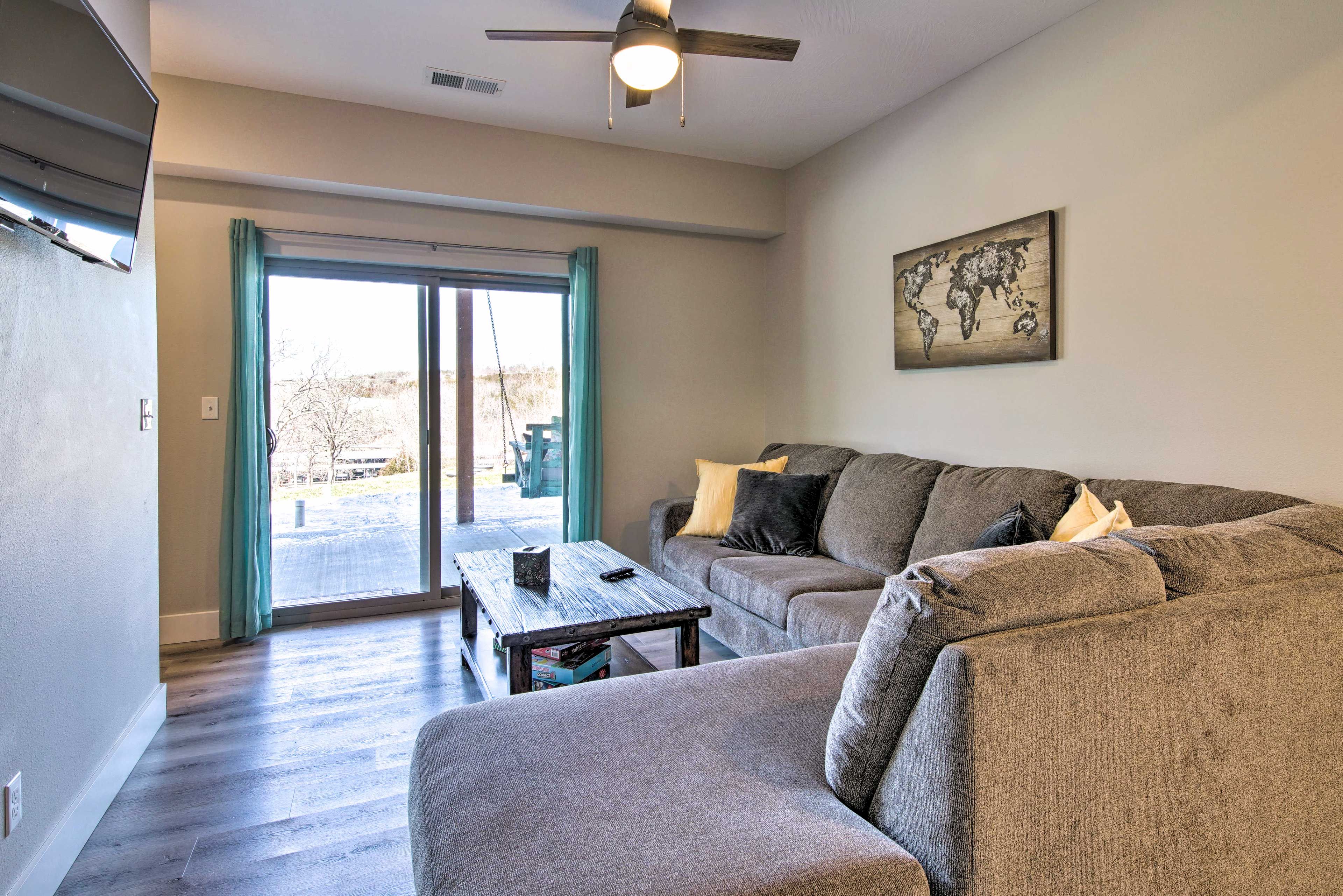 Lower-Level Sitting Room | Patio Access